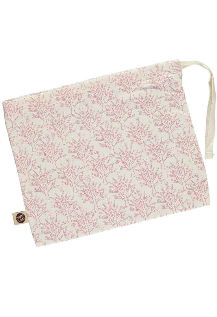 Cotton bag with corals print