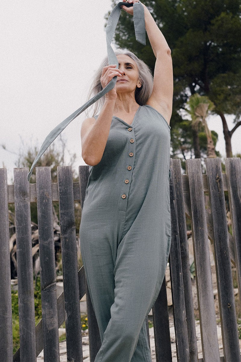 Elba jumpsuit in green