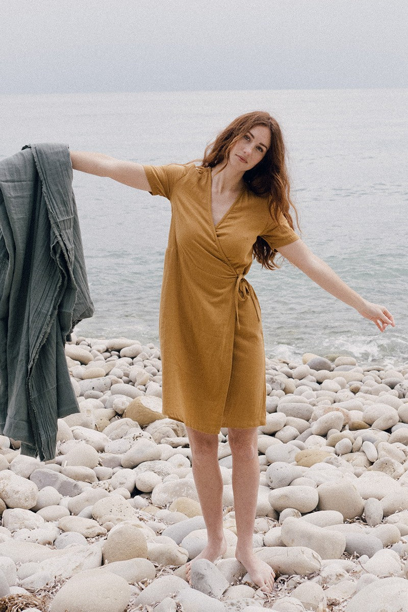 Eliette dress in mustard