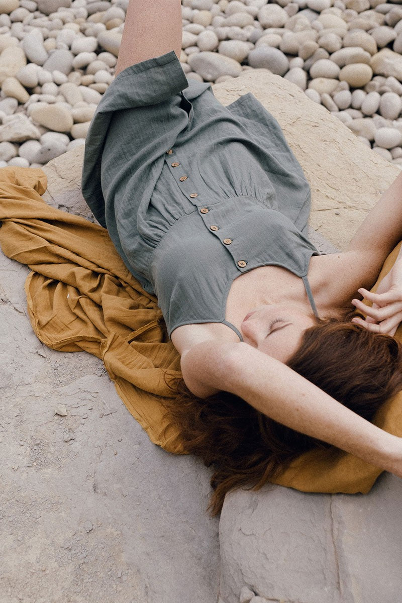 Elma's dress in green