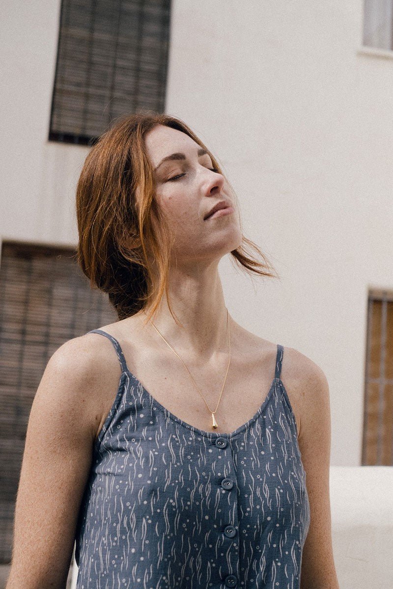 Elma's dress with fog in blue - Imagen 2