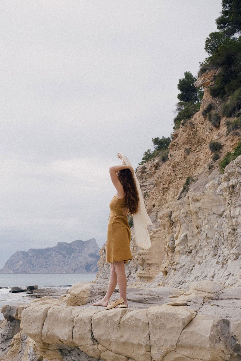 Eva dress in mustard - Imagen 3