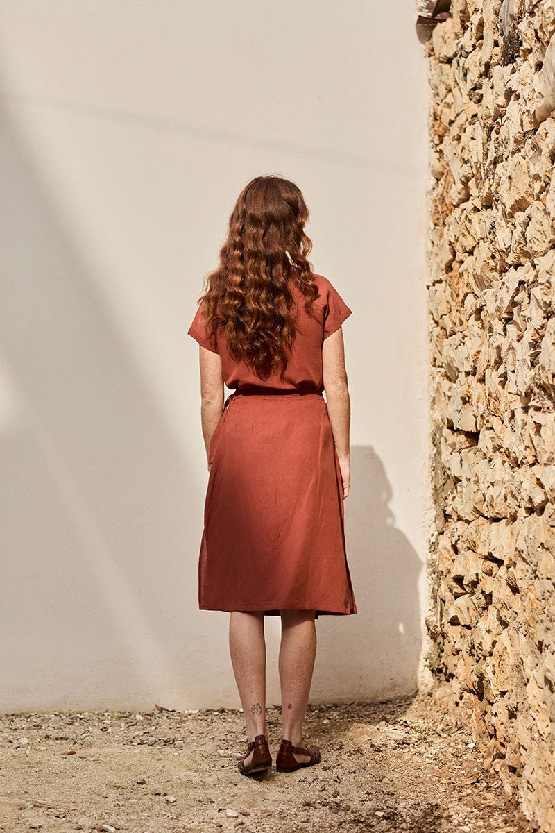 Falda Fely Rojo Rooibos - Imagen 2