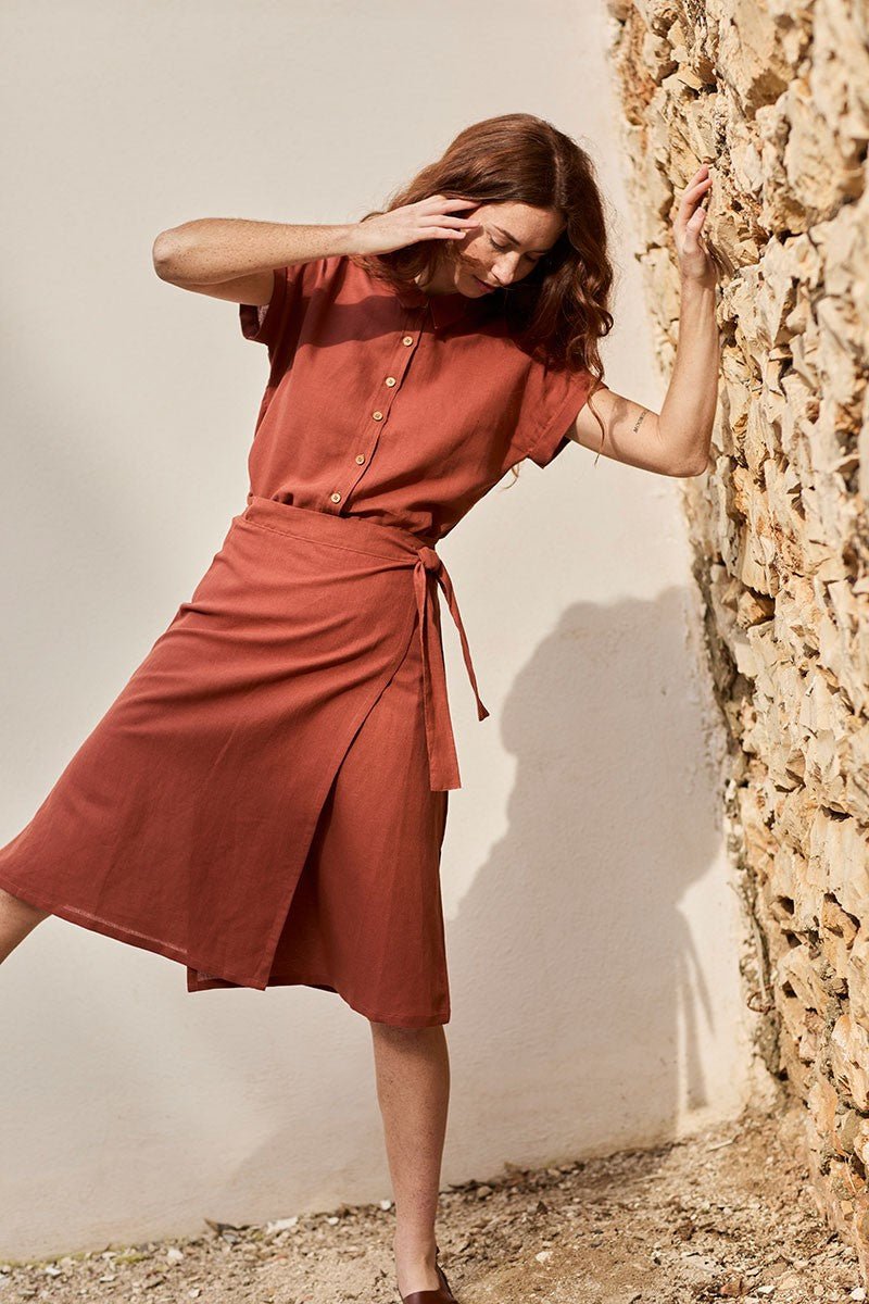 Falda Fely Rojo Rooibos - Imagen 4