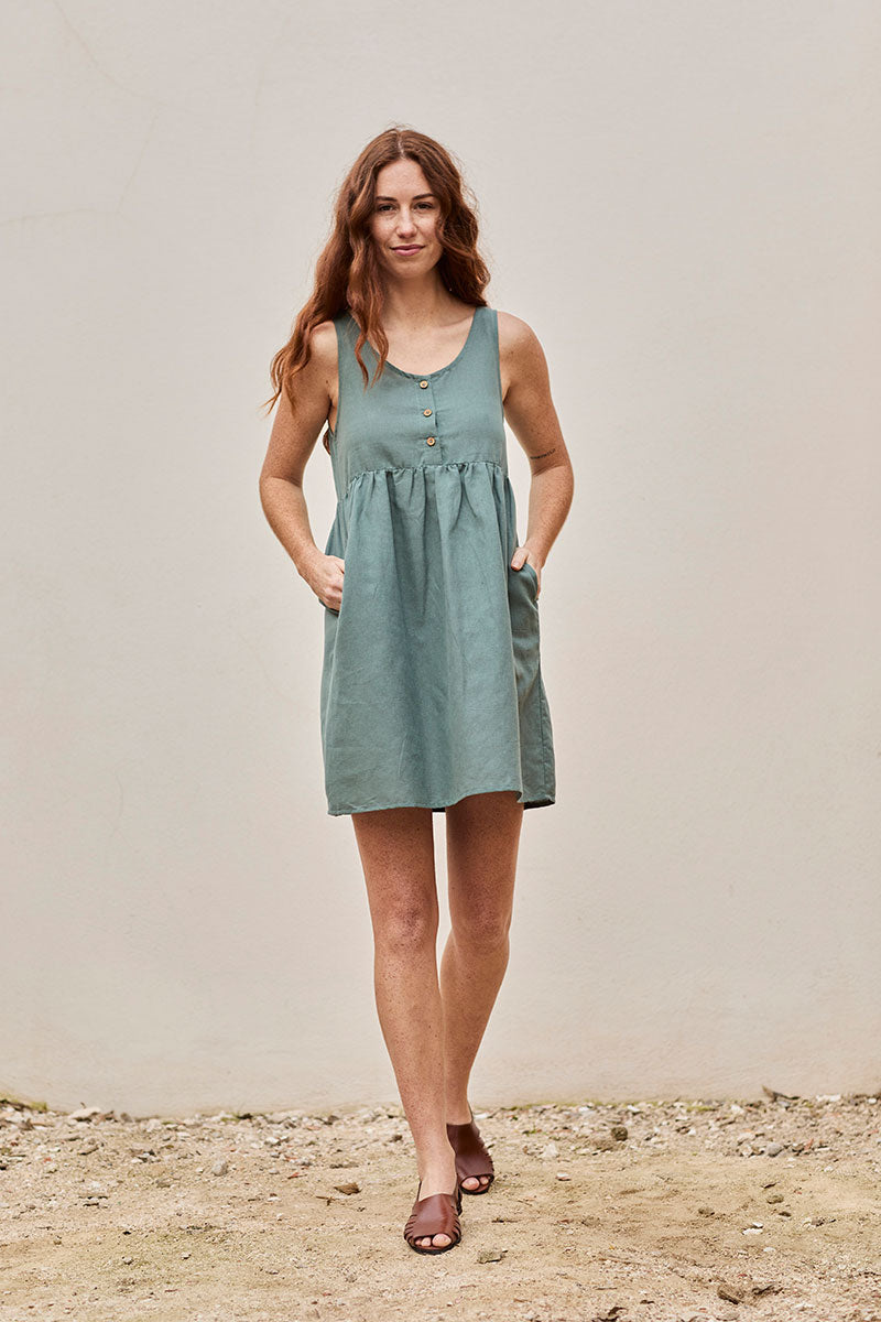 Febe Dress Blue Aquamarine