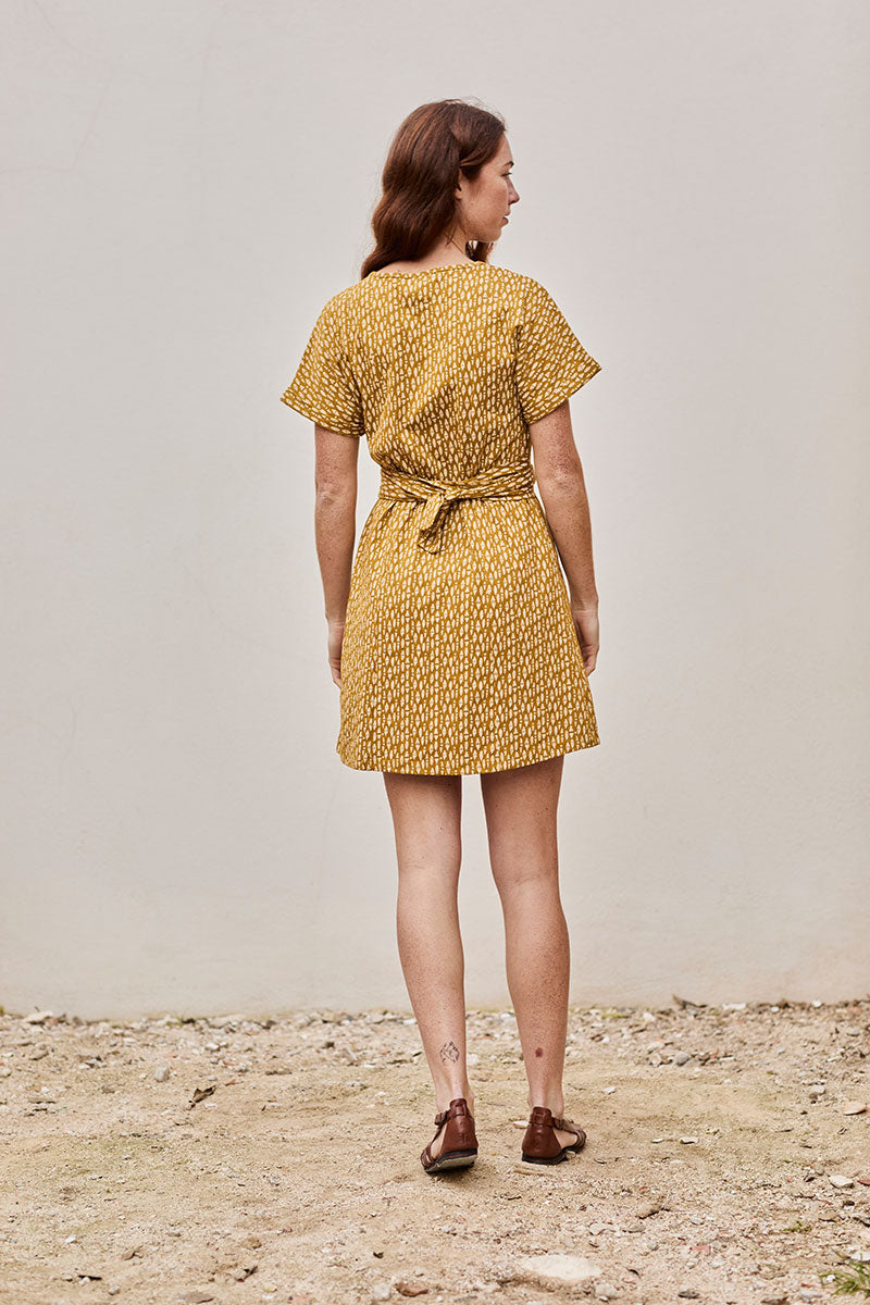 Frida Dress Ethnic Mustard - Imagen 2