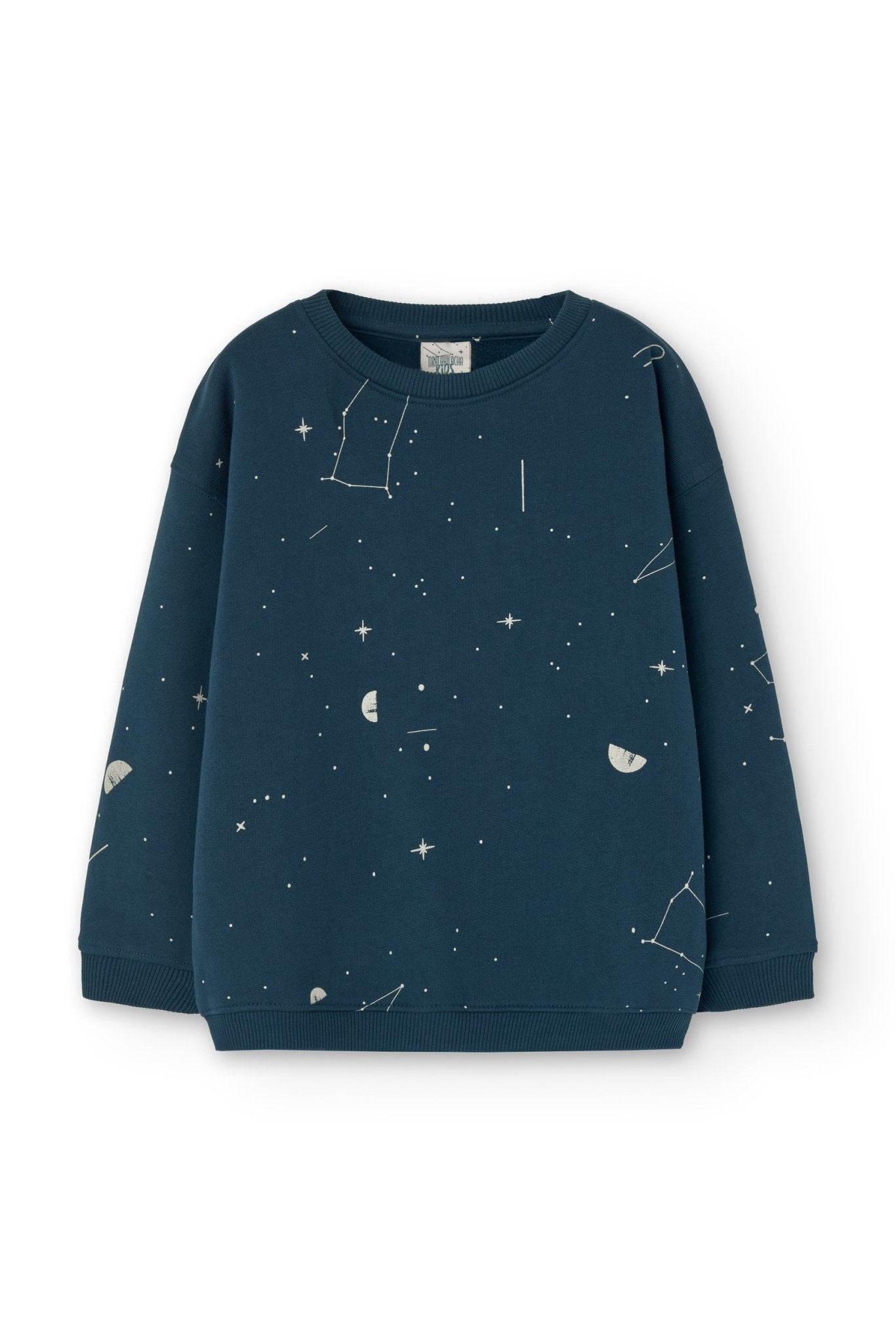 Gaby sweatshirt ranglan sleeves blue constellations
