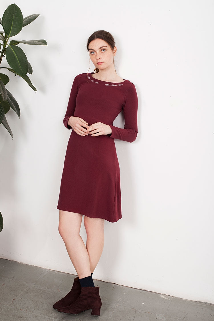 Garnet Embroidery Lucy dress