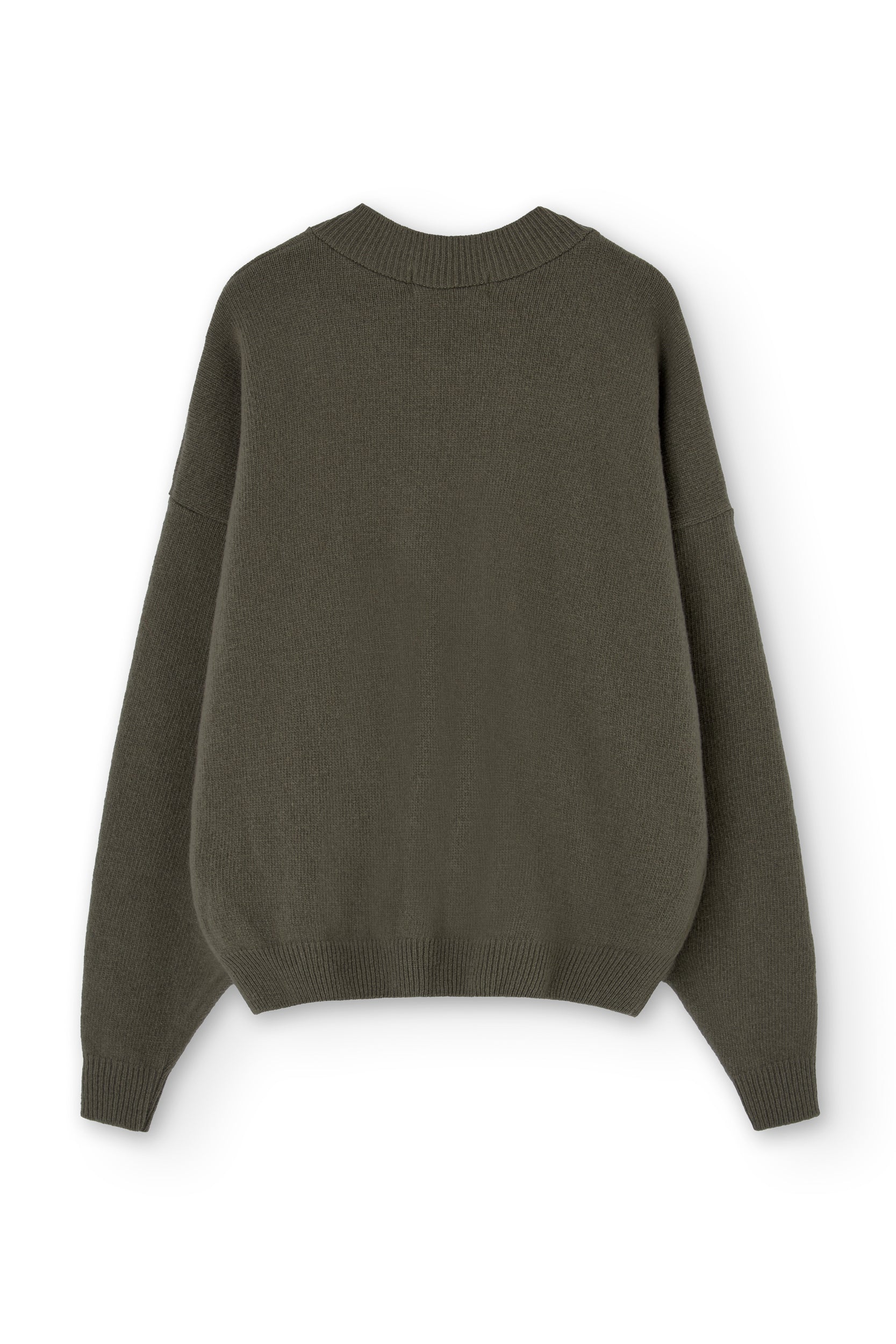 Gaudia sweater batwing sleeve merino wool green - Imagen 2