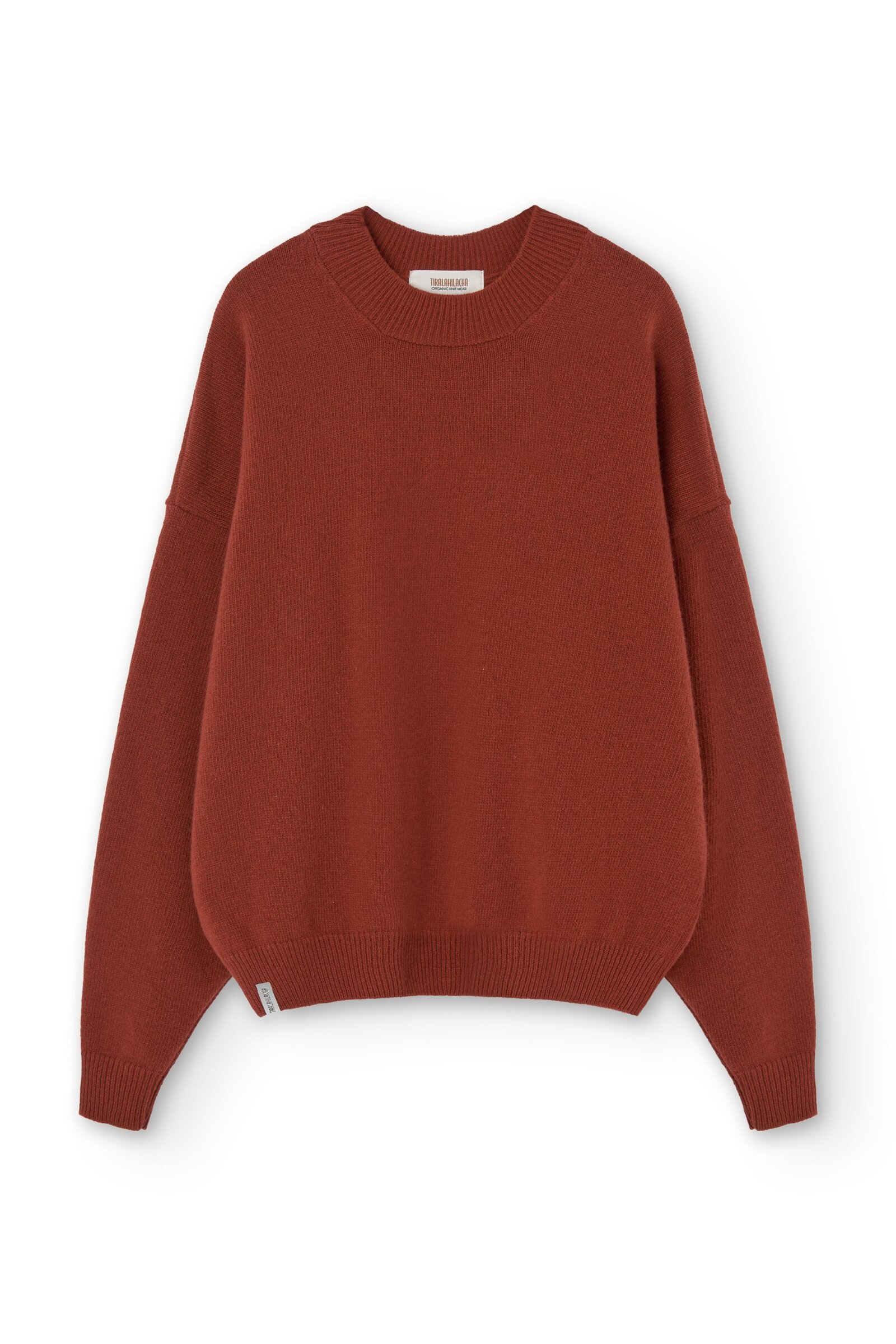 Gaudia sweater batwing sleeve merino wool red