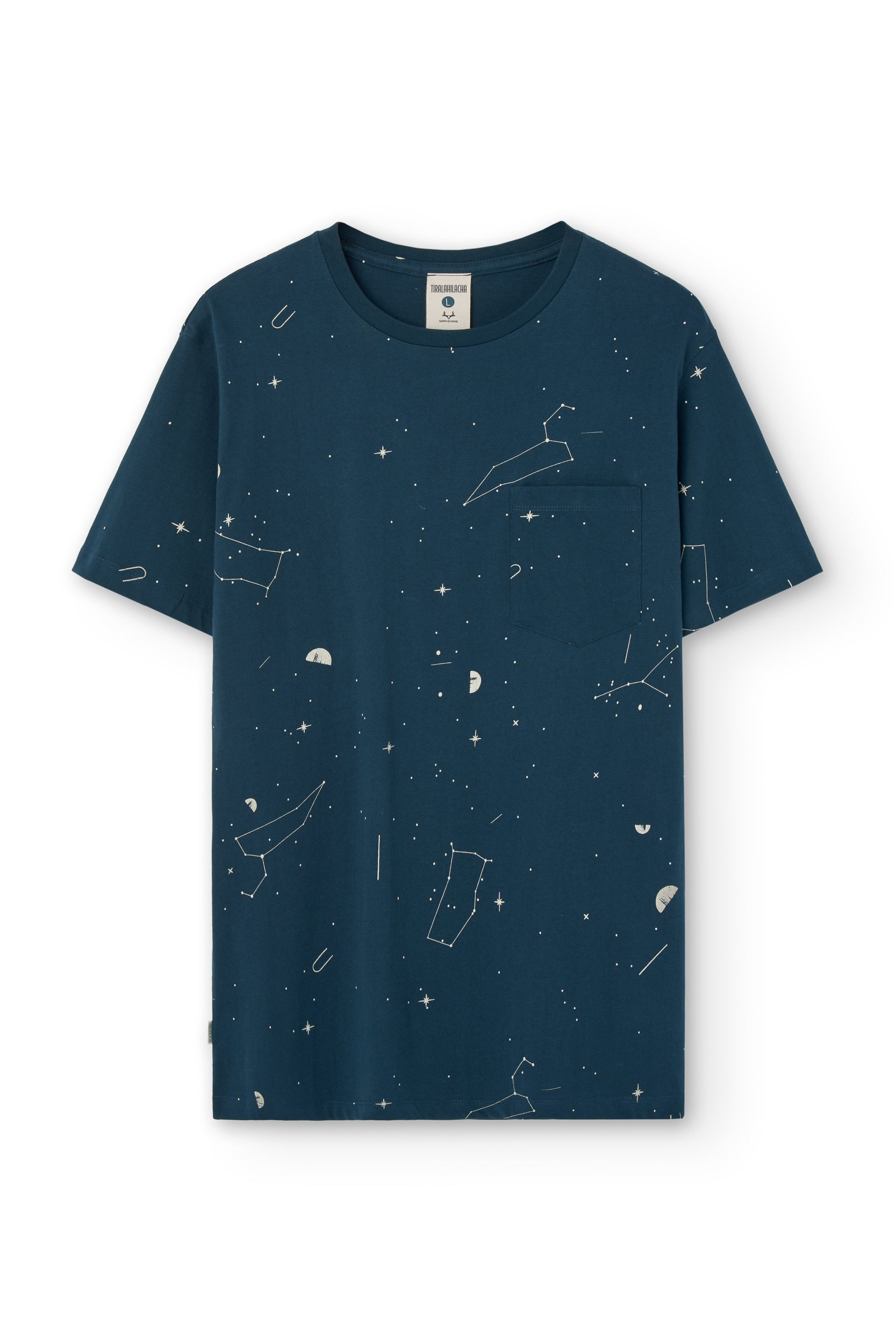 George T-shirt blue constellations