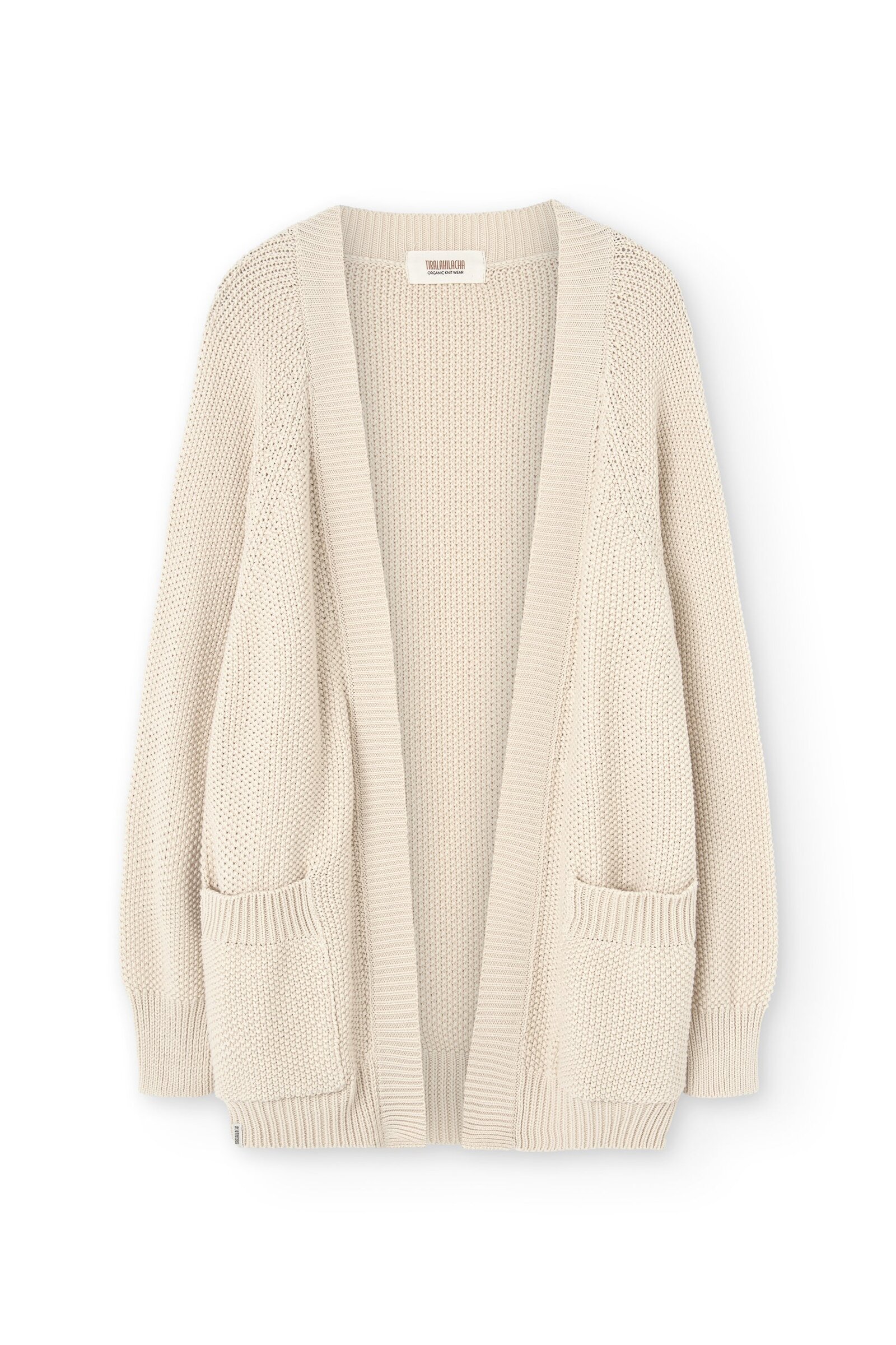 Giola long cardigan natural white