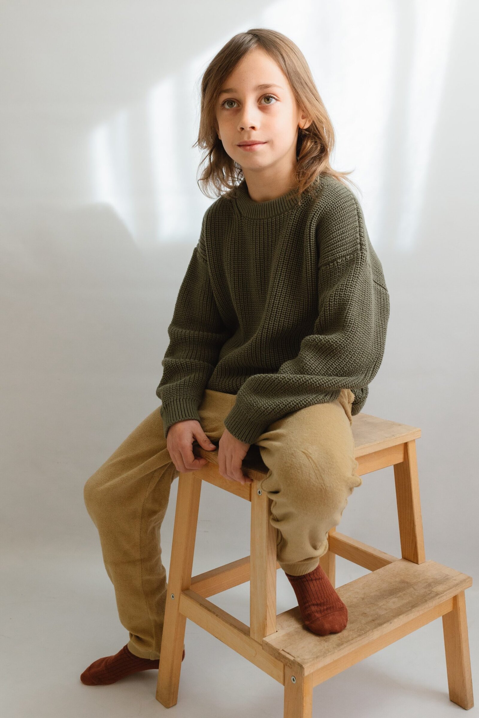 Golaf green knitted sweater