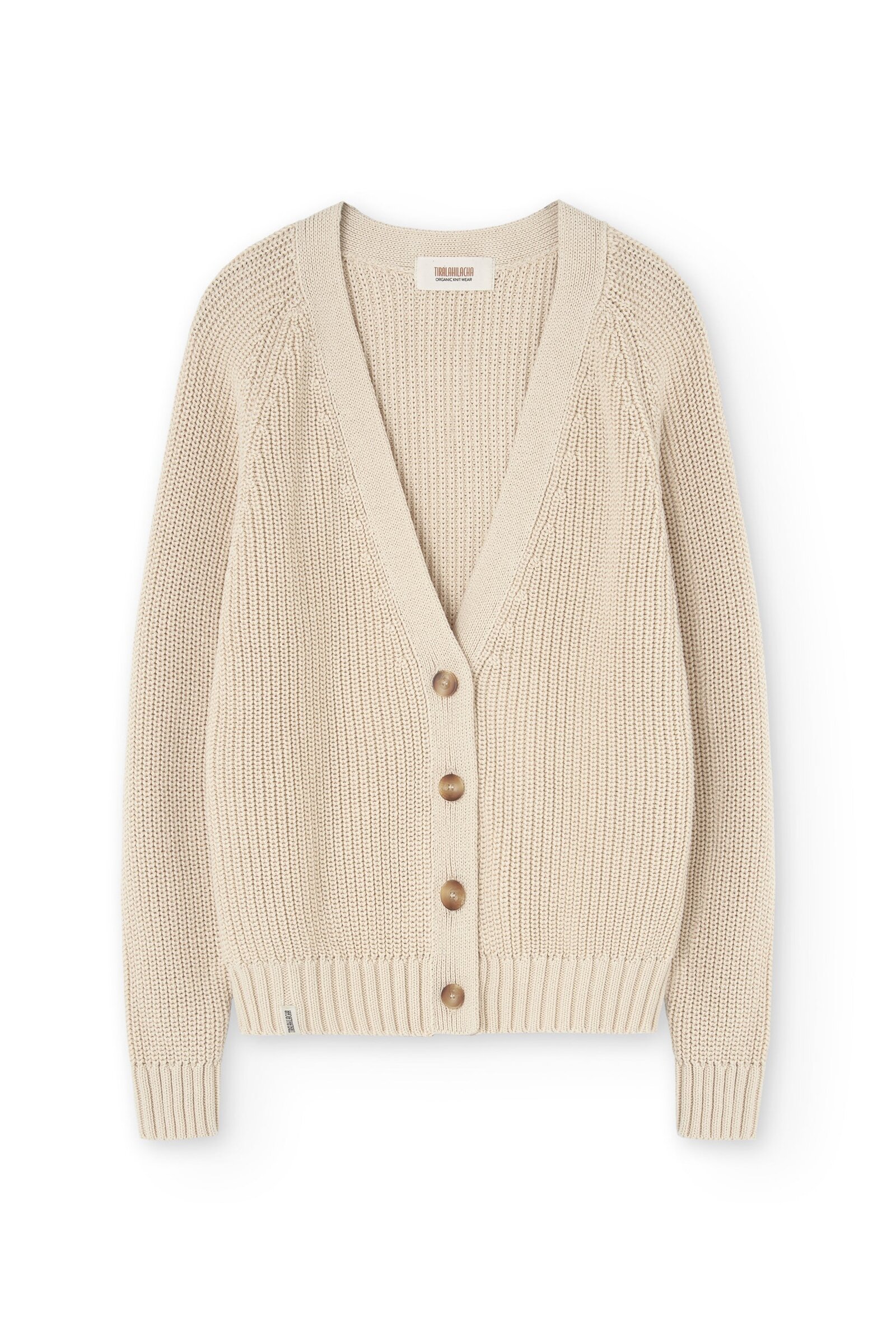 Golah short cardigan natural white