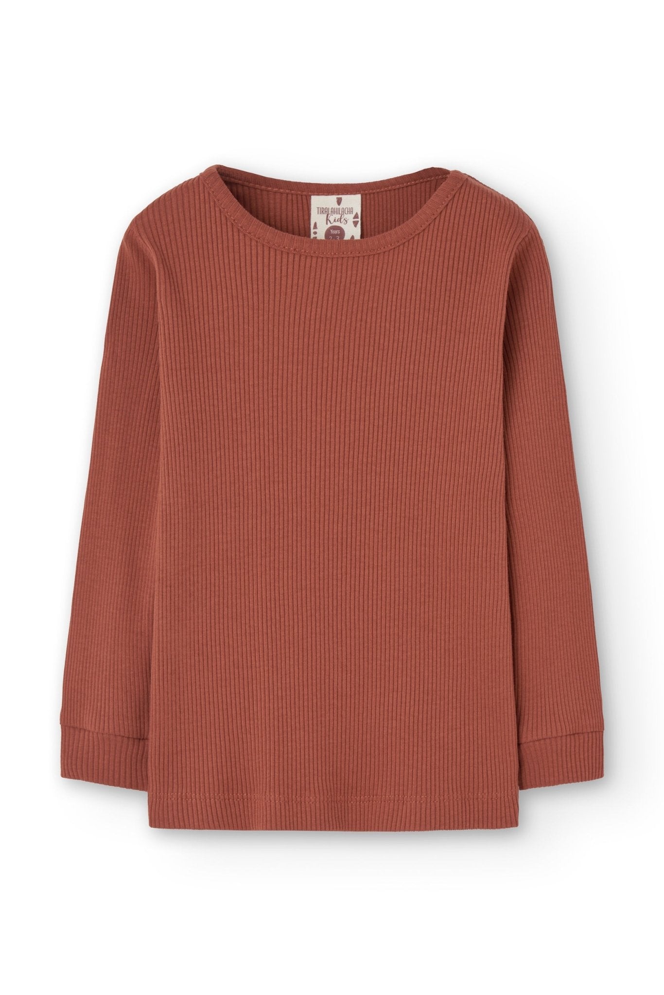 Grace T-shirt ribbed Mars Red