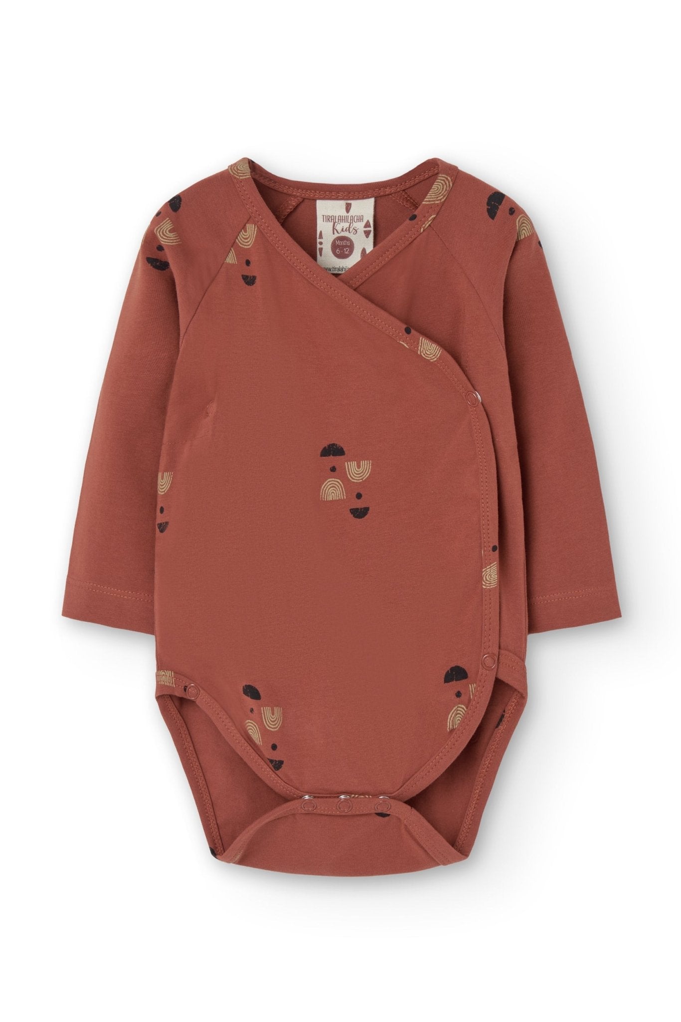 Griselle long sleeves baby bodysuit twilight Mars red