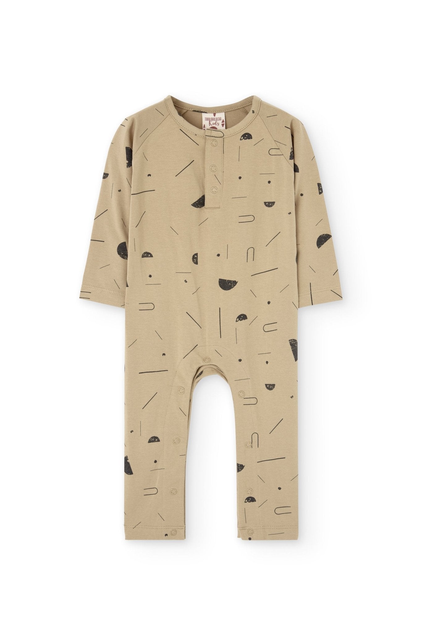 Guida long sleeve  baby jumpsuit beige sidereal rain