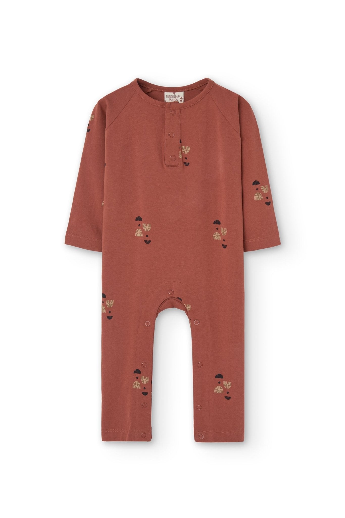 Guida long sleeve baby jumpsuit Mars red twilight