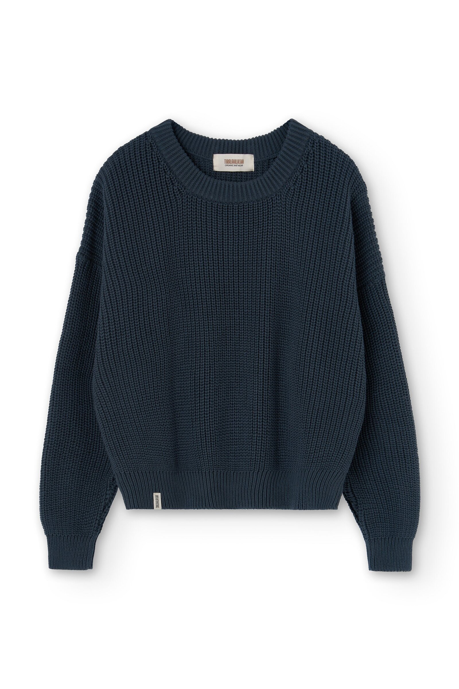 Gyra sweater blue grey organic cotton
