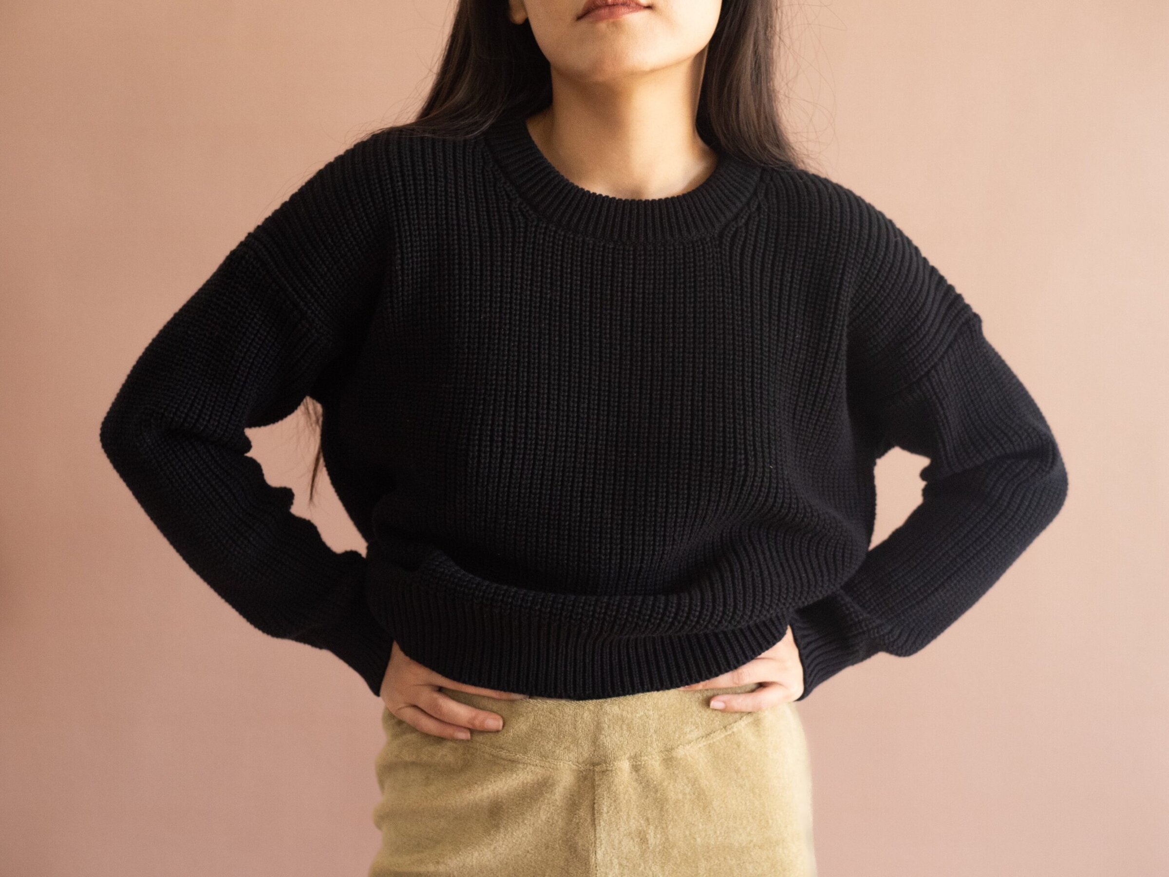 Gyra sweater cosmos black organic cotton - Imagen 6