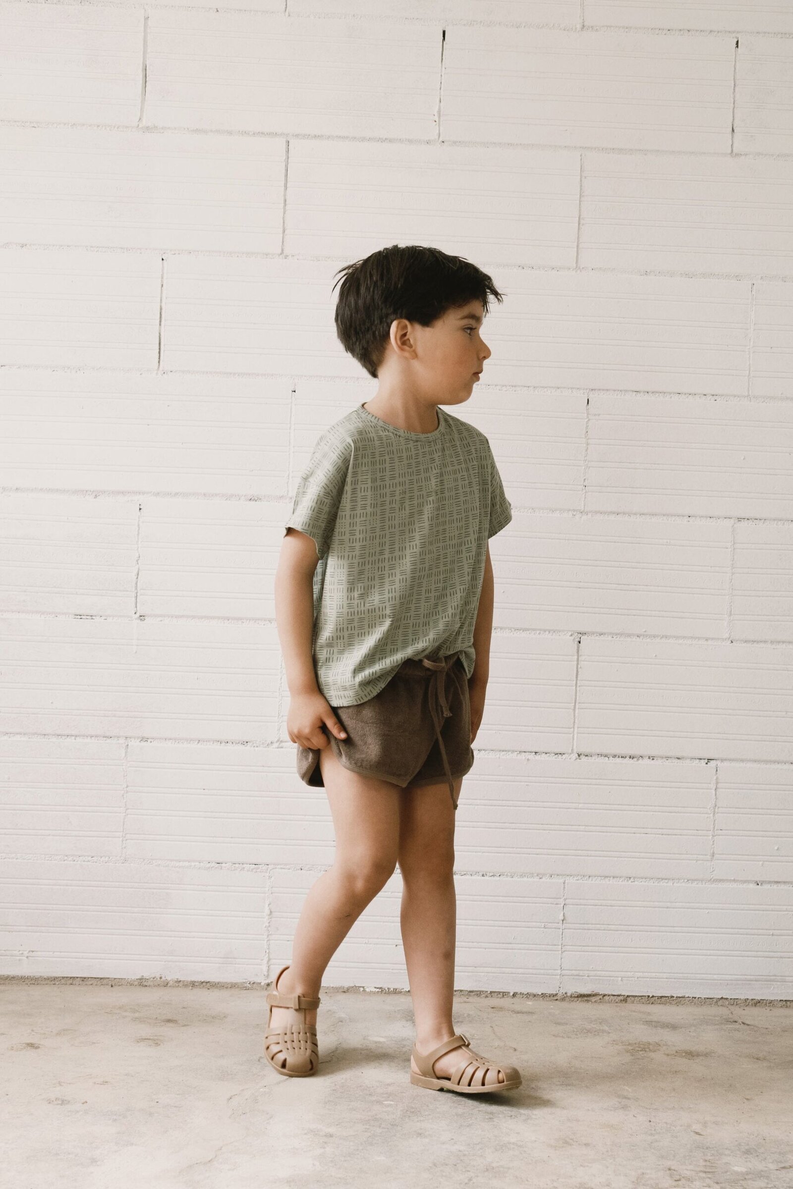 Haco oversized T-shirt in wicker green - Imagen 3