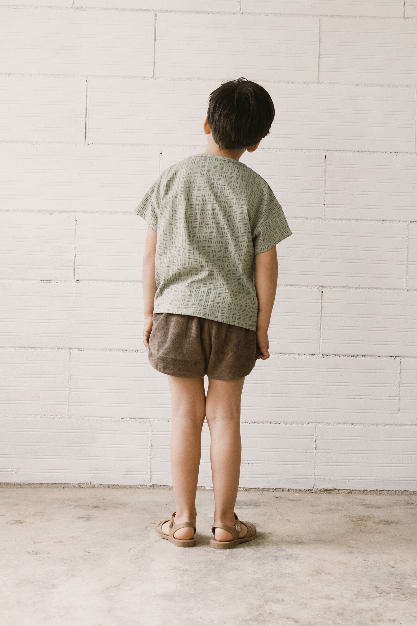 Haco oversized T-shirt in wicker green - Imagen 4