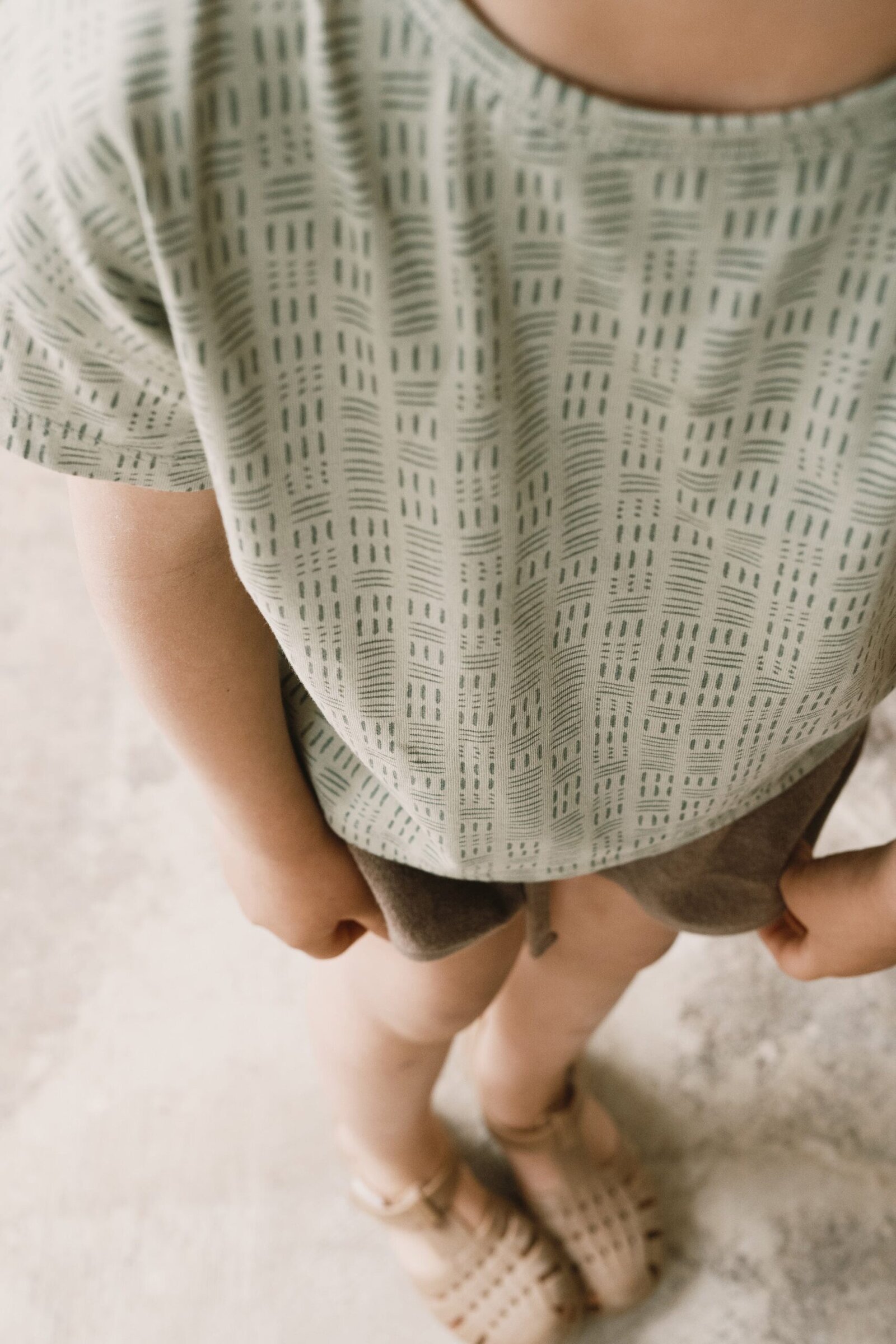 Haco oversized T-shirt in wicker green - Imagen 5