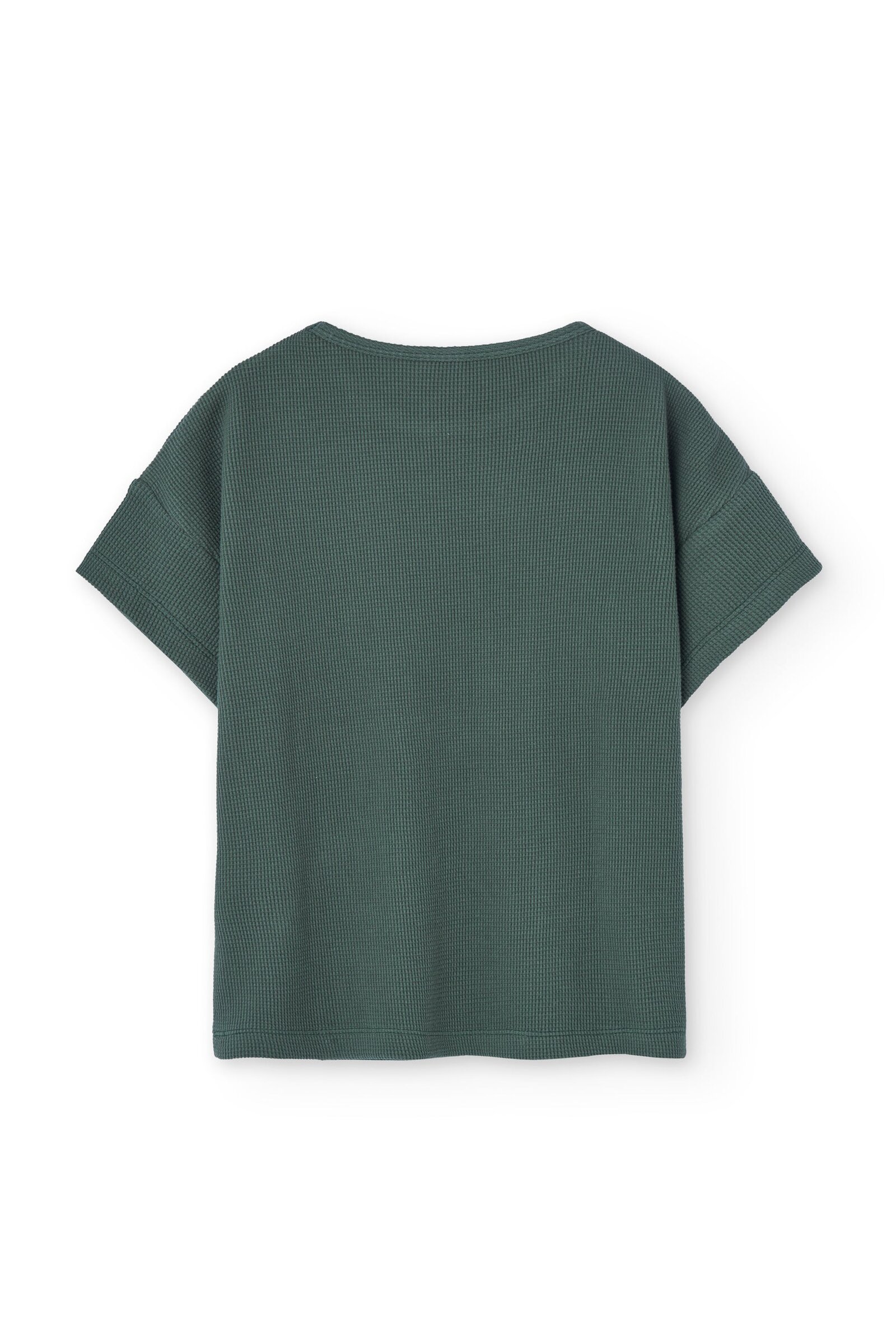 Haco waffle oversized T-shirt in blue - Imagen 2