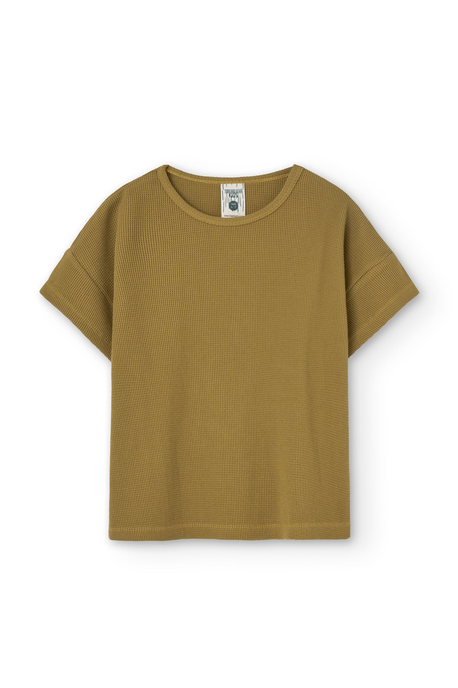 Haco waffle oversized T-shirt in mustard