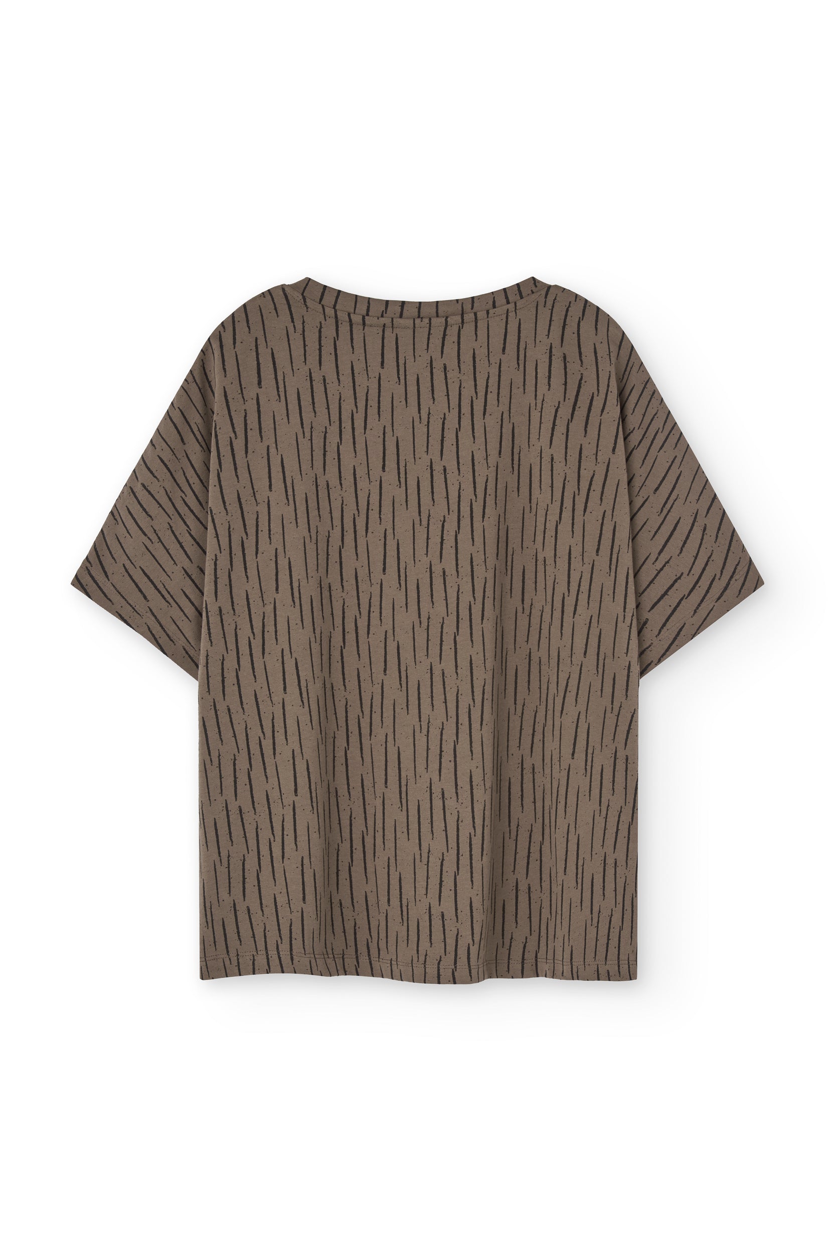 Hada oversized T-shirt in brown bark - Imagen 2