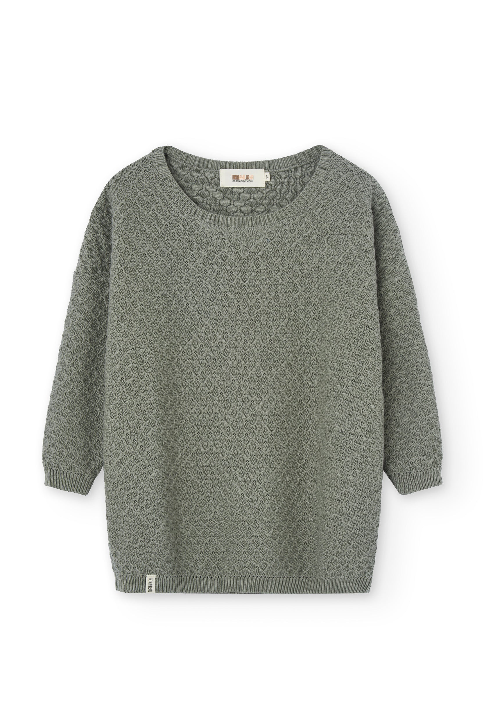 Hadi Organic Cotton Sweater In Grayish Blue