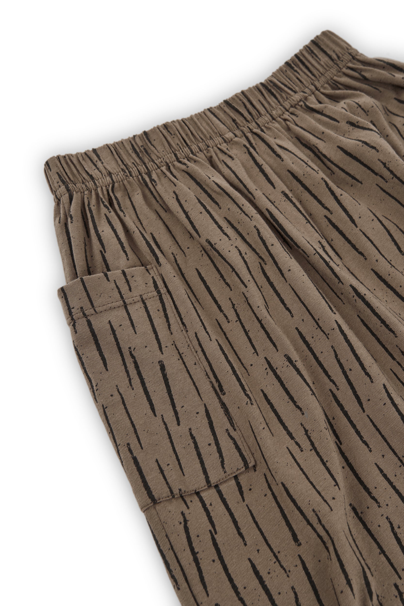 Hadiya bark brown organic cotton midi skirt - Imagen 6