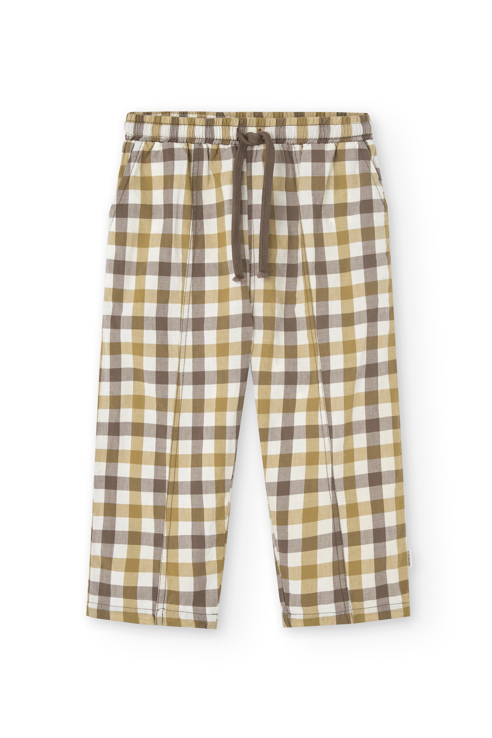 Hallow organic cotton trousers vichy