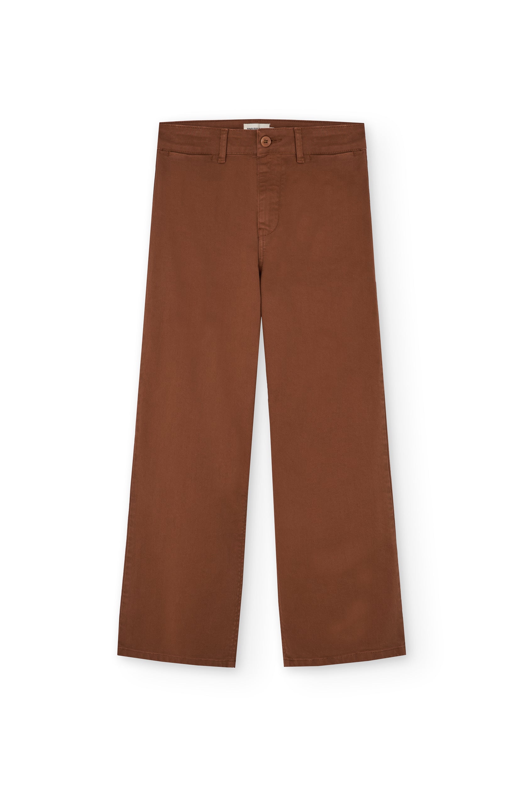 Hani Recycled Cotton Sailor Pants In Terracotta