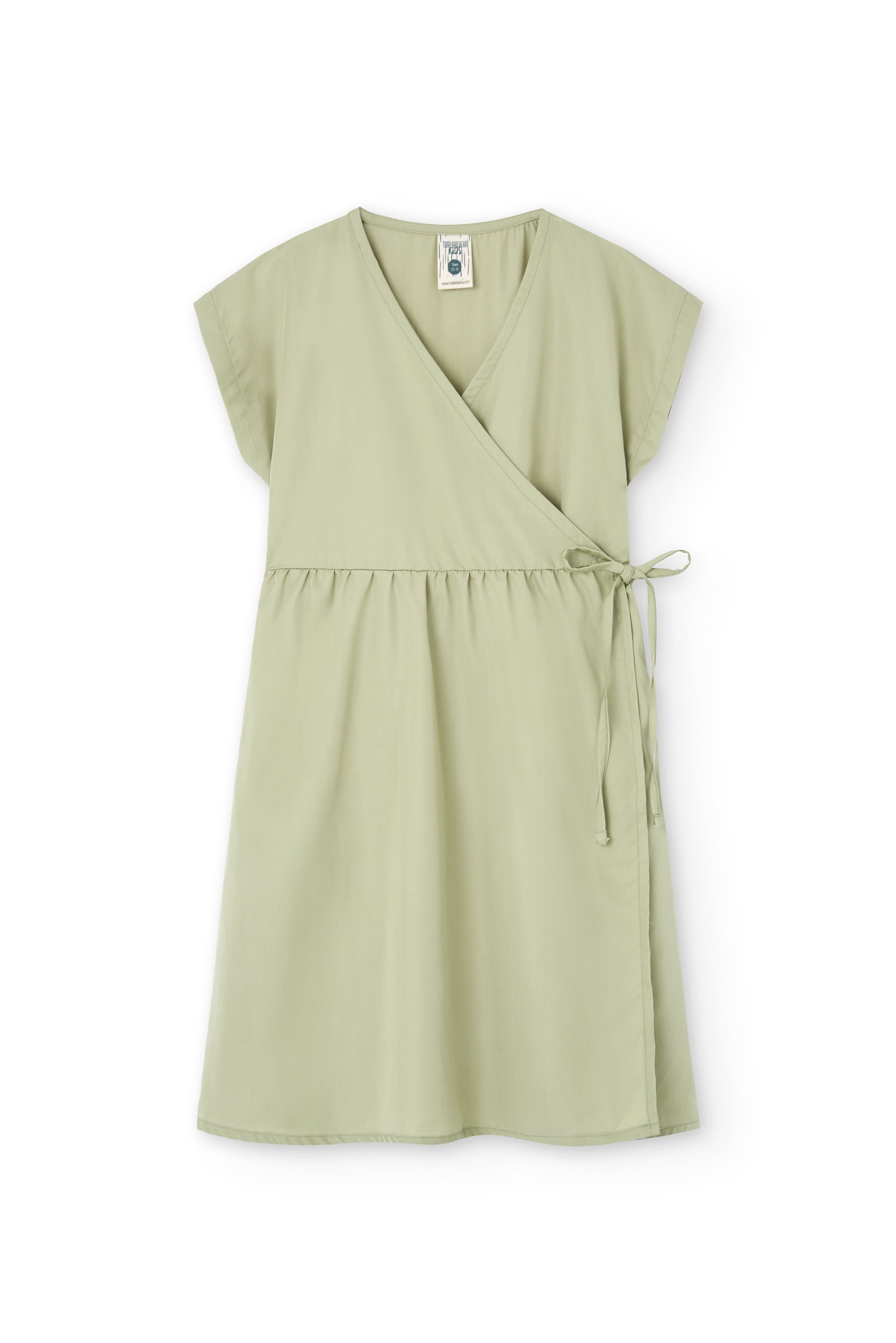 Hannia TENCEL™ wrap dress in green