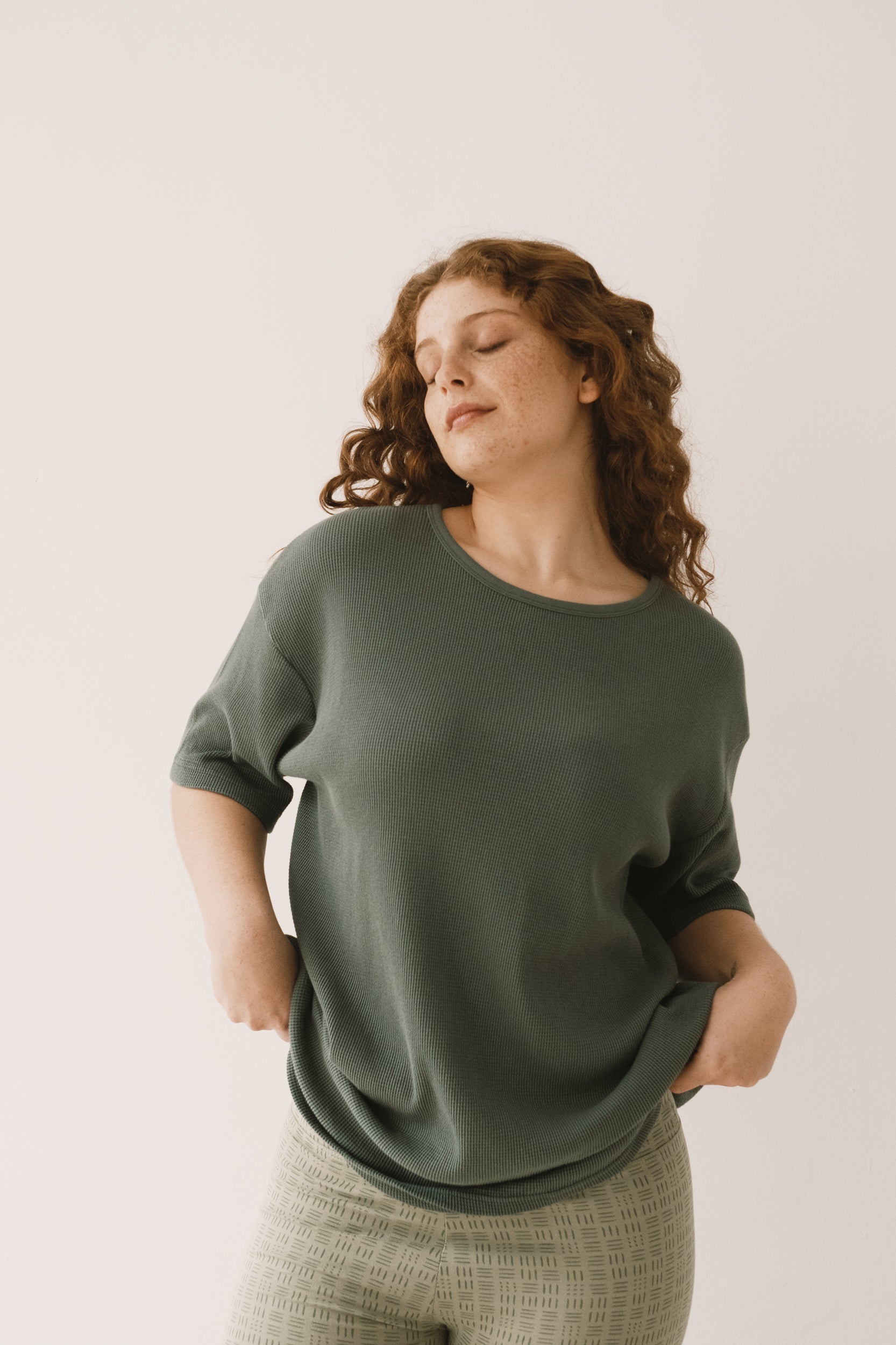 Harmony waffle Unisex T-Shirt in blue