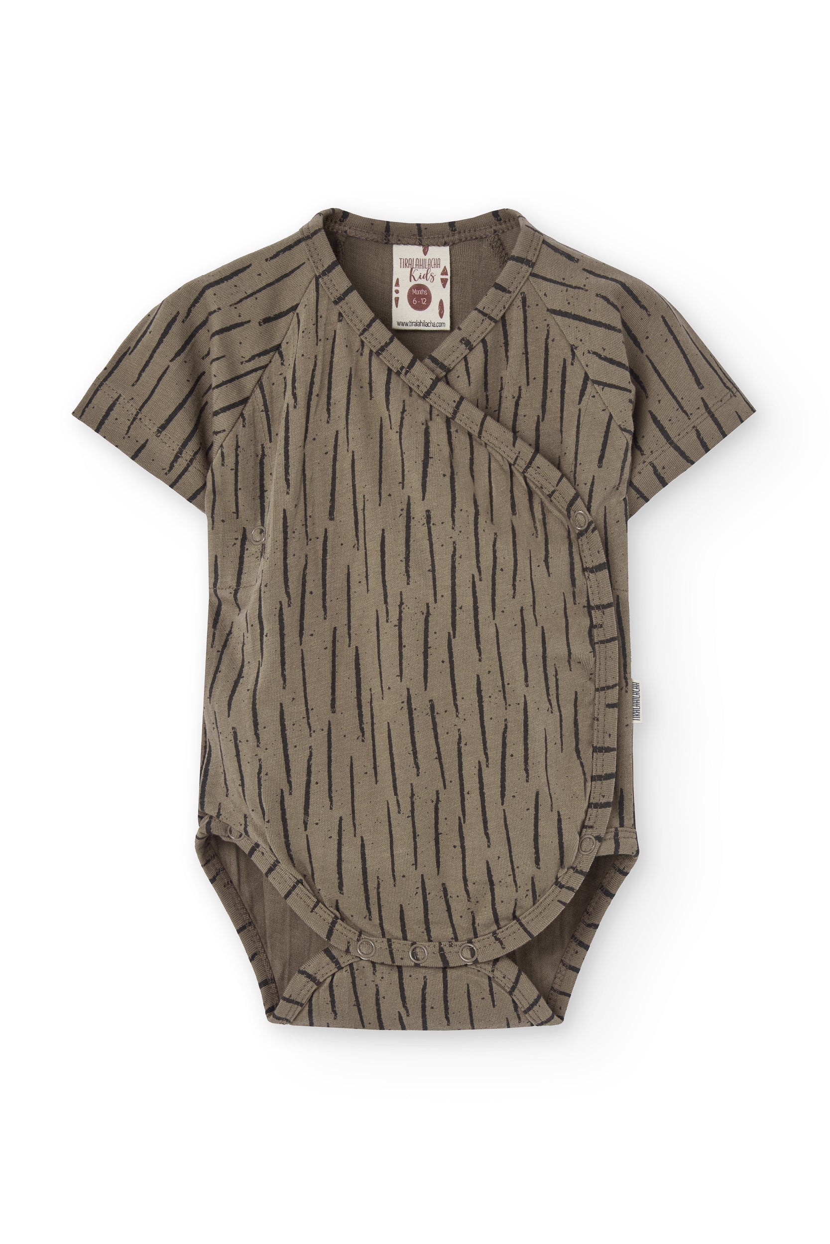 Haruka kimono bodysuit in brown bark