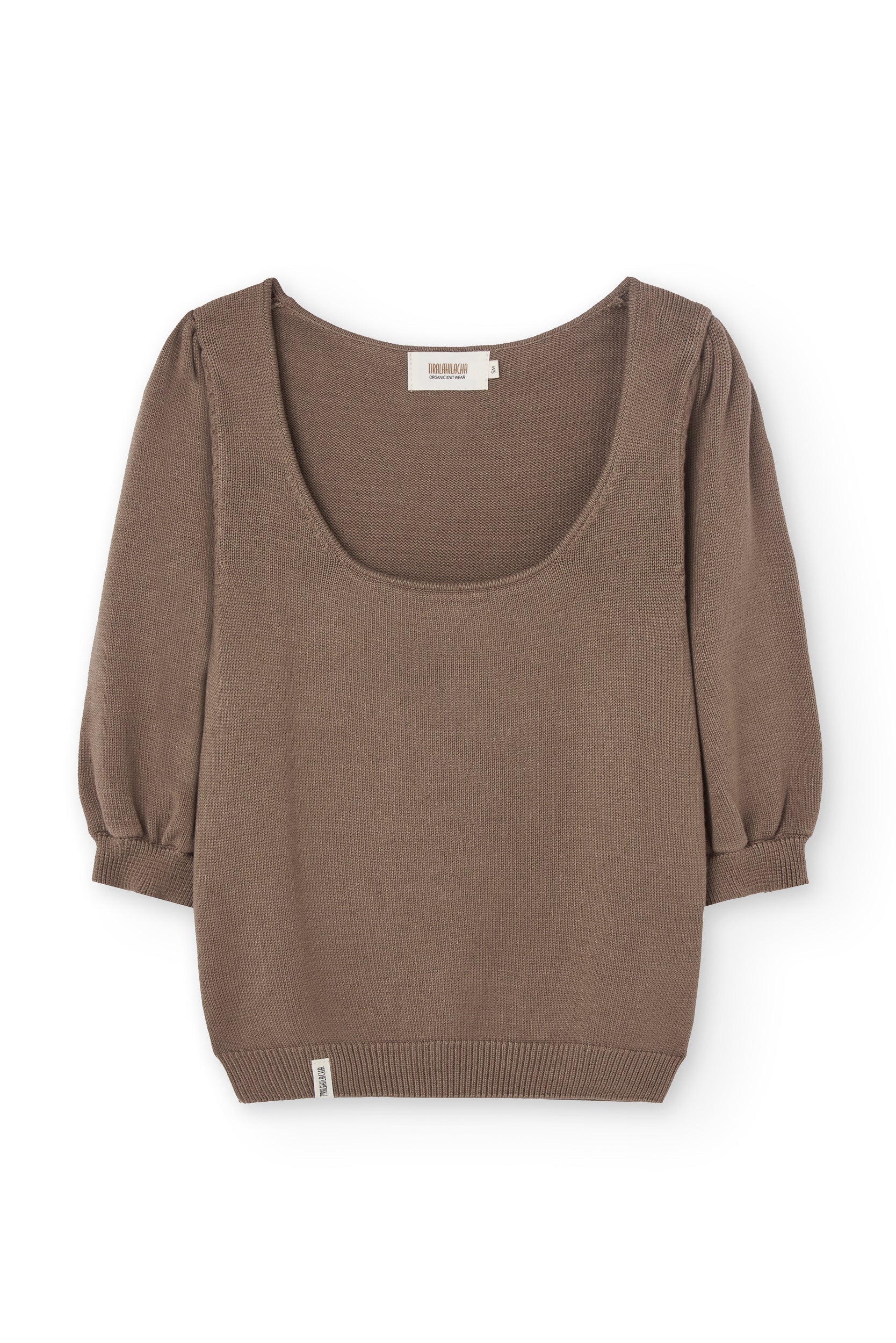 Haya Knitted TENCEL™ Top In Brown