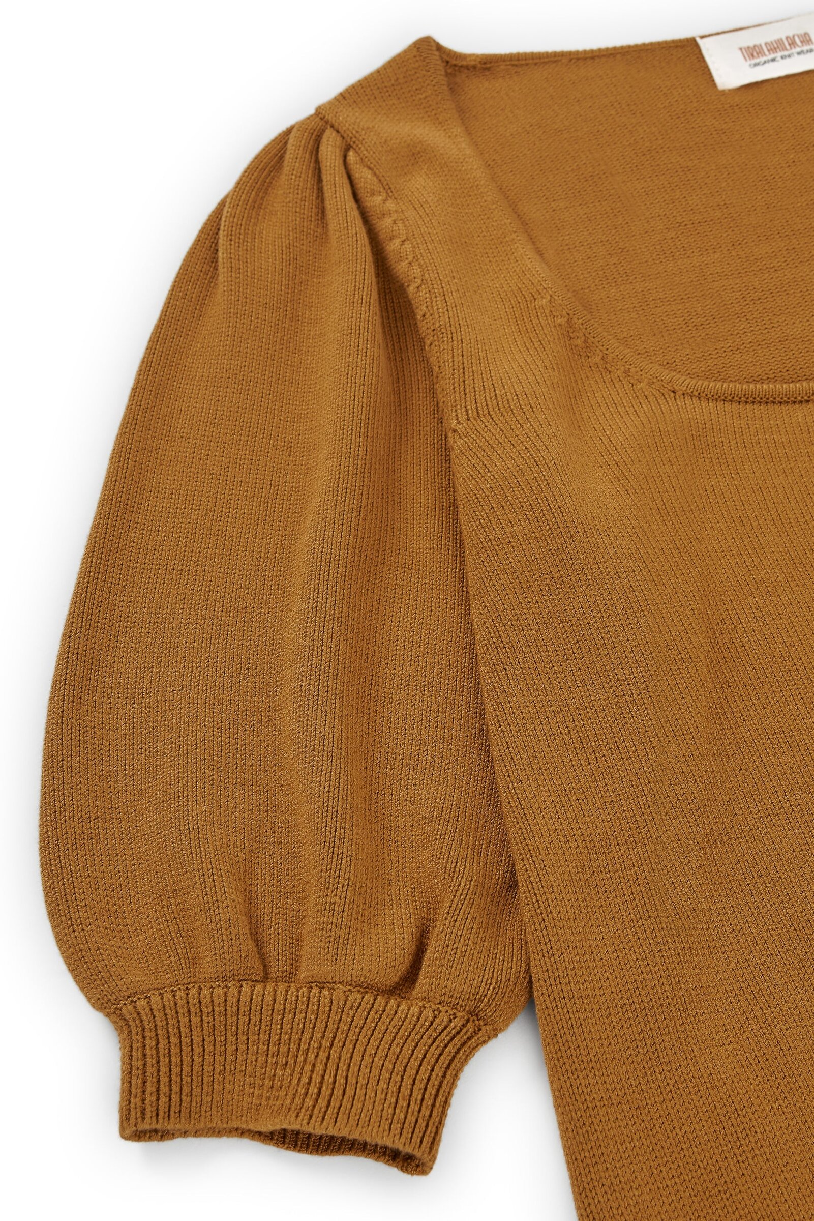 Haya Knitted TENCEL™ Top In Mustard - Imagen 6