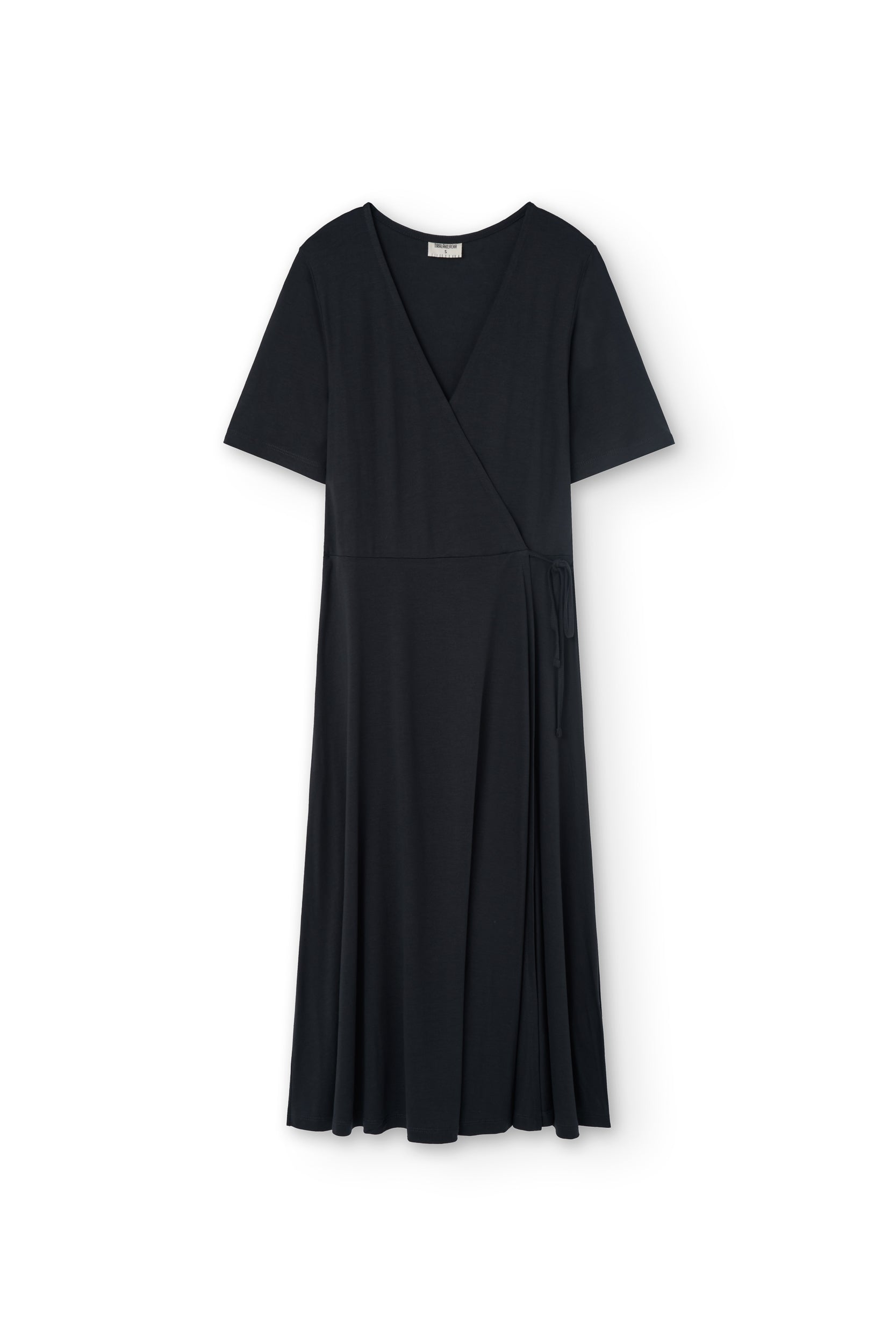 Helen TENCEL™ wrap dress in black