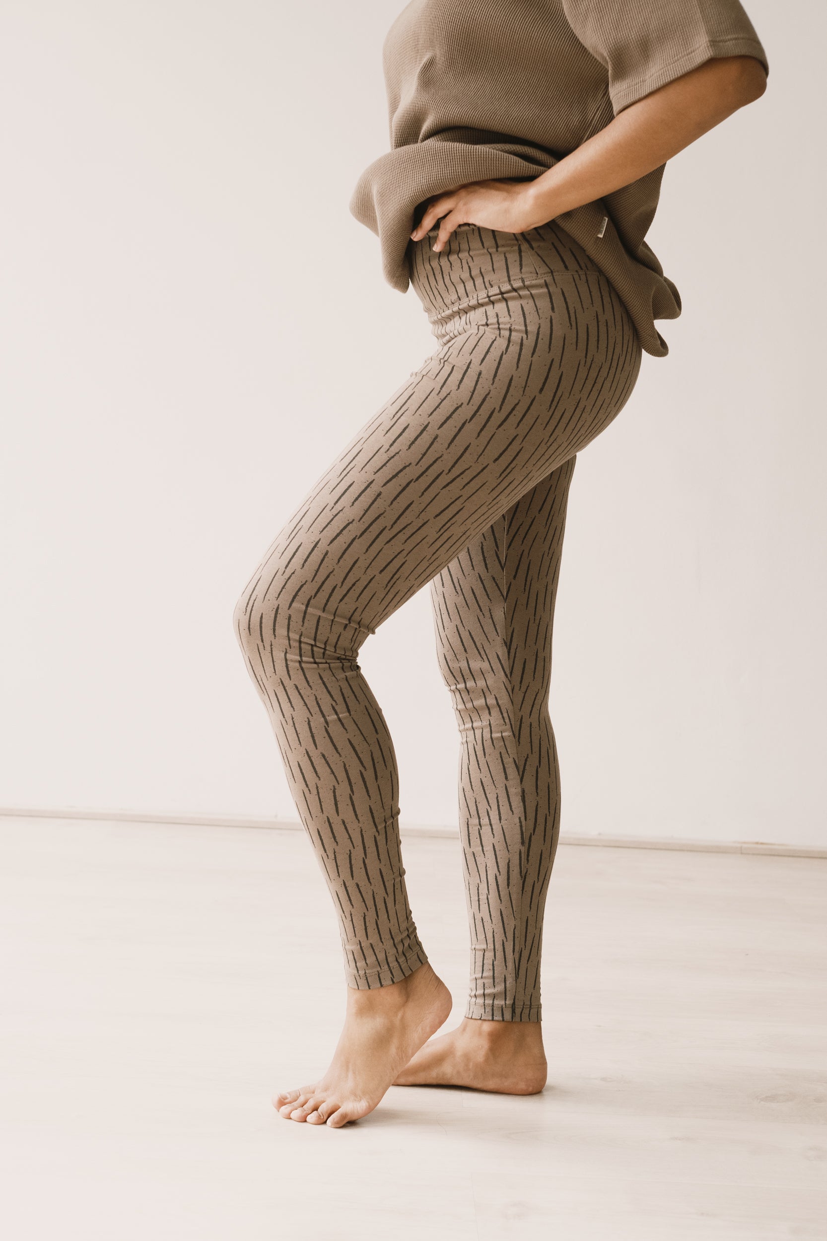 Helga leggins in brown bark - Imagen 4