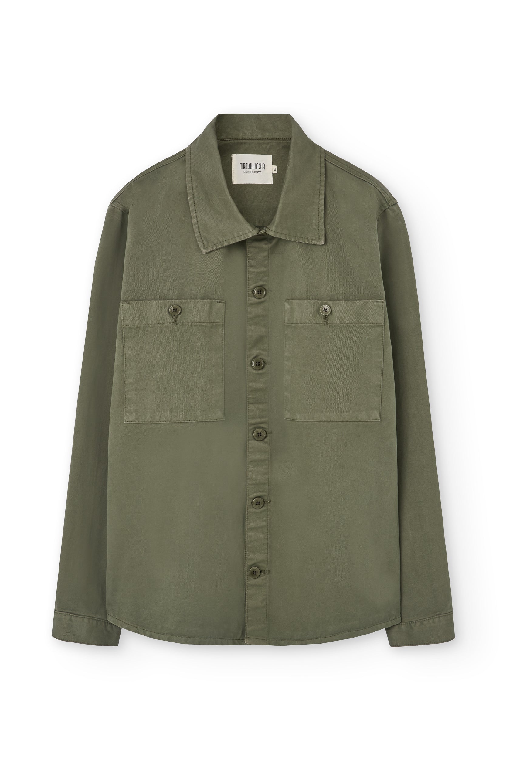 Helmut Overshirt Worker Organic Cotton In Green