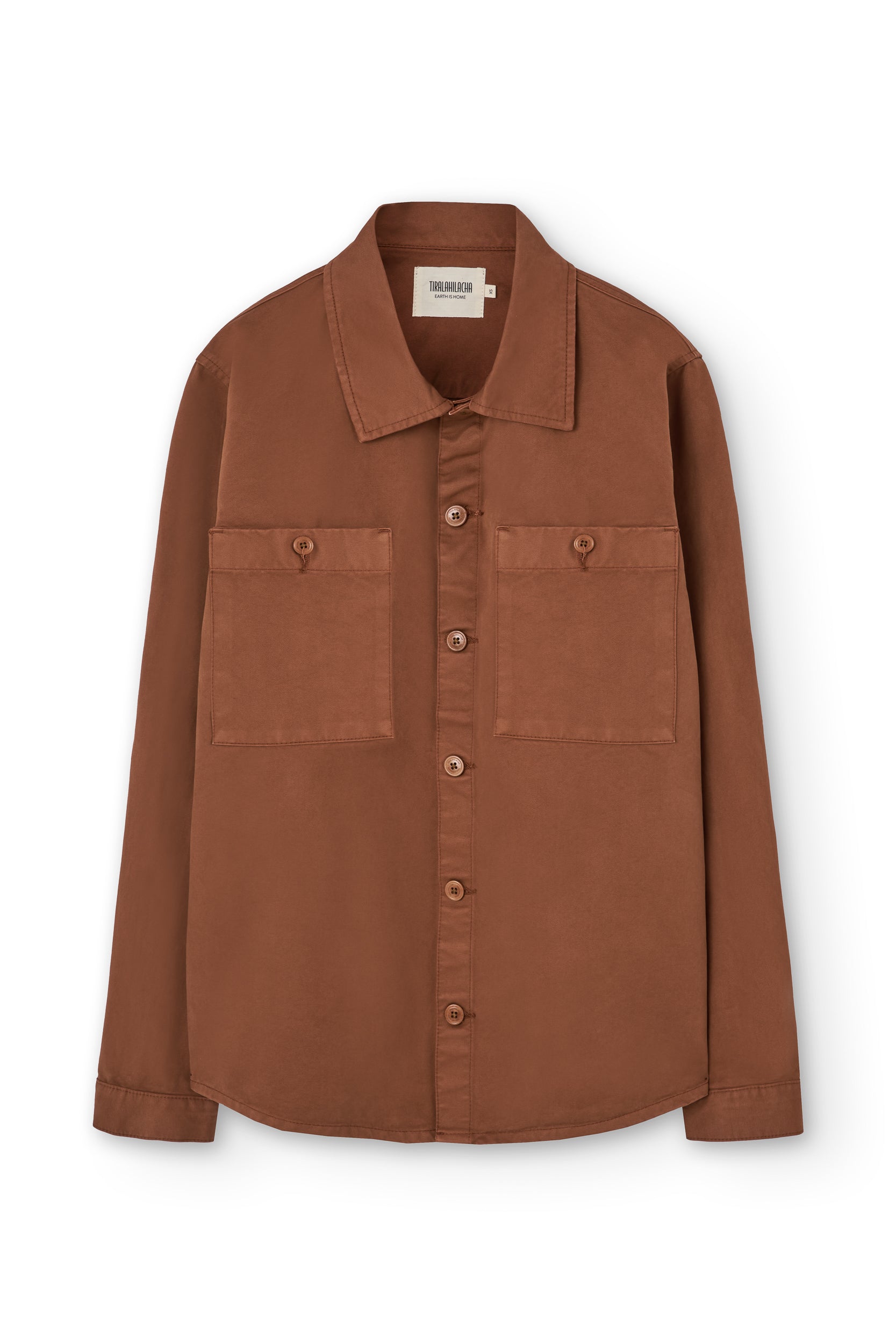 Helmut Overshirt Worker Organic Cotton In Terracotta