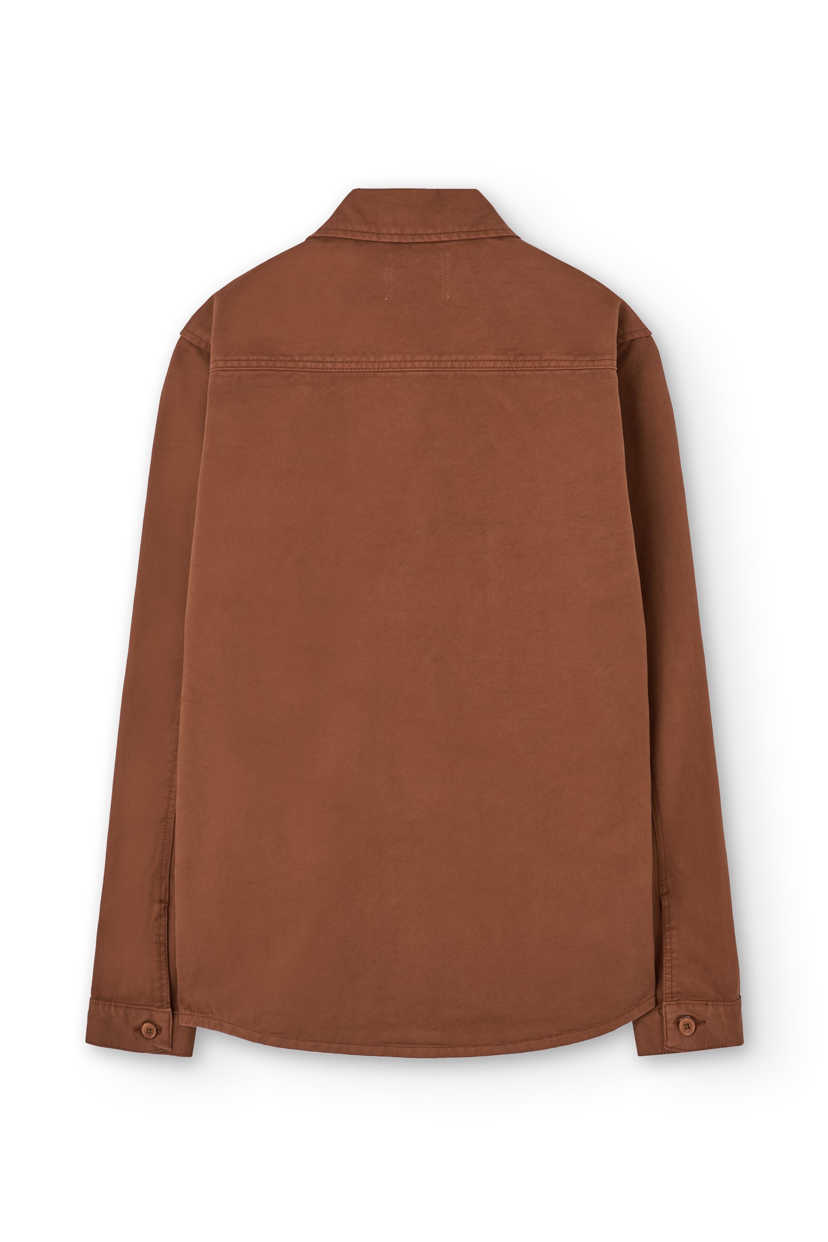 Helmut Unisex Overshirt Worker Organic Cotton In Terracotta - Imagen 2