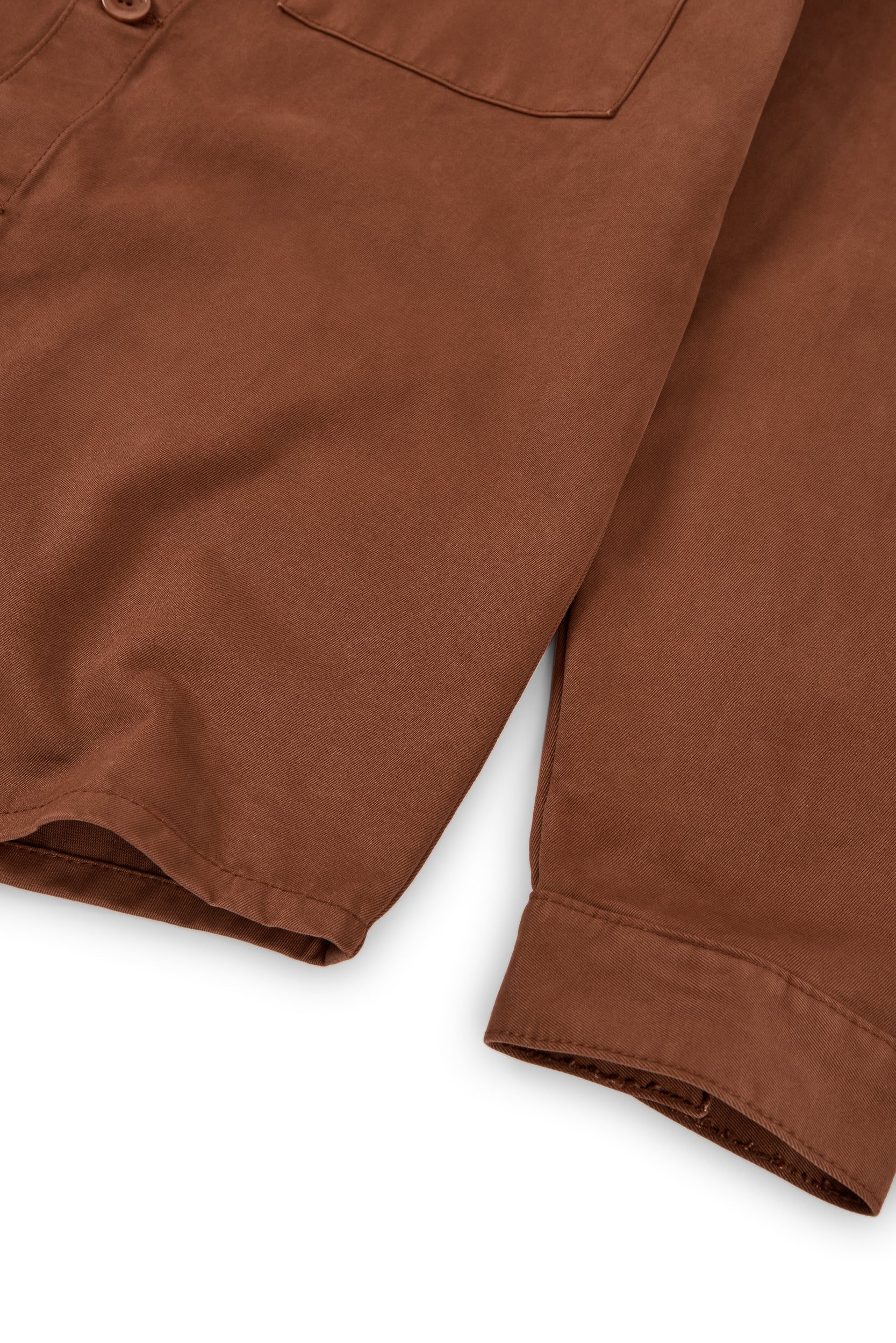 Helmut Unisex Overshirt Worker Organic Cotton In Terracotta - Imagen 6