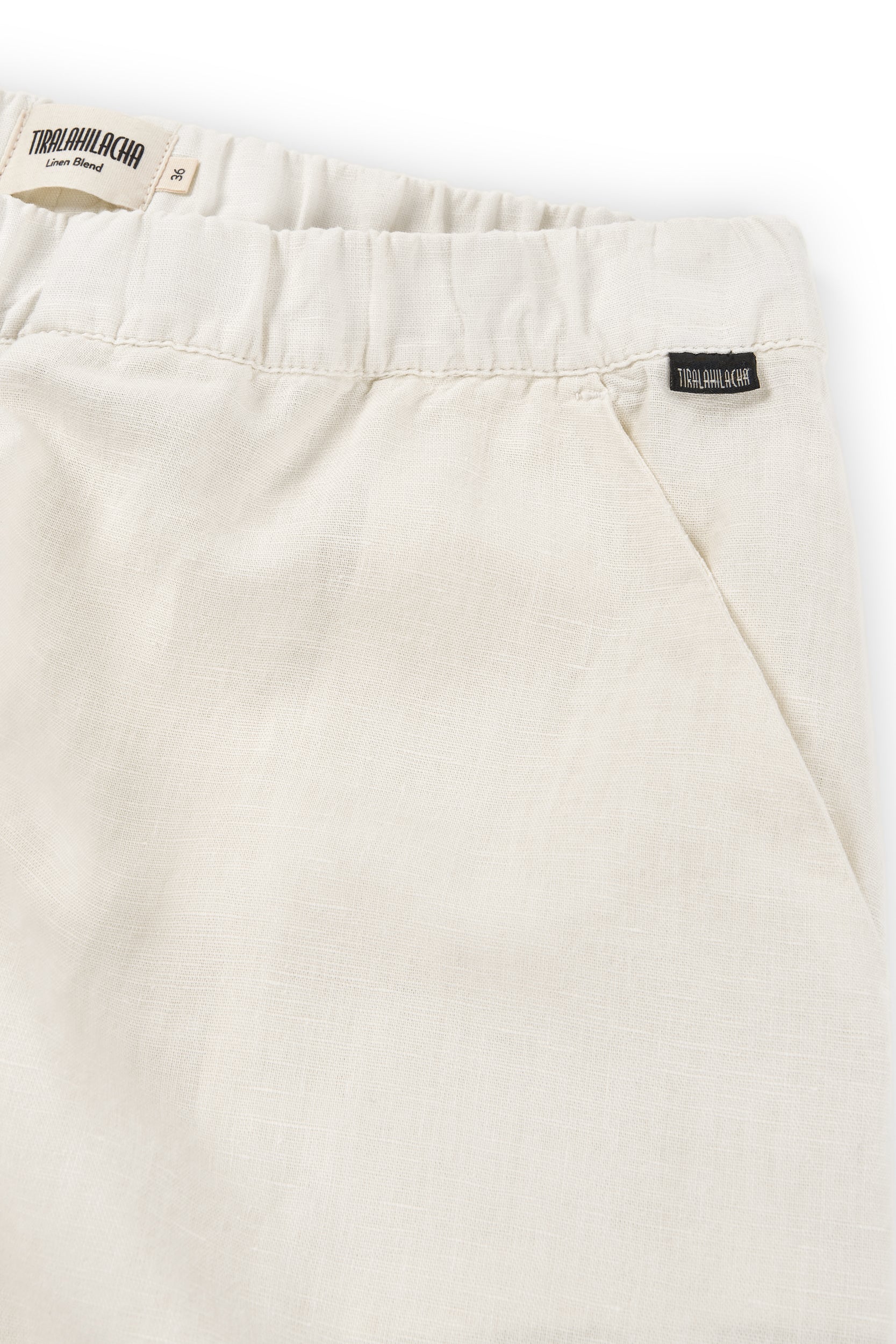 Henna Oversized Linen Blend Pants In White - Imagen 3