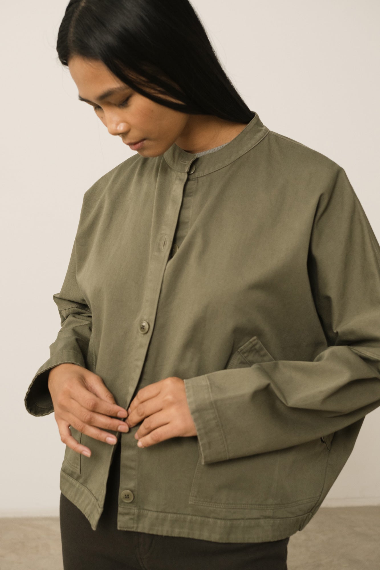 Henny Organic Cotton Jacket In Green - Imagen 3
