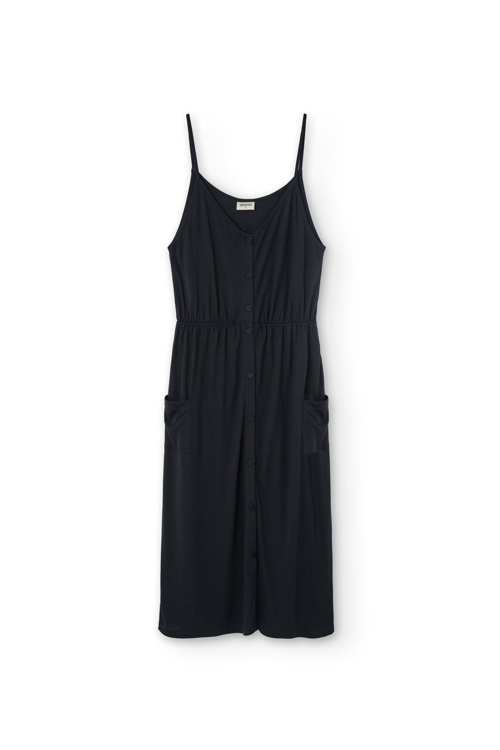 Hiara TENCEL™ midi dress in black