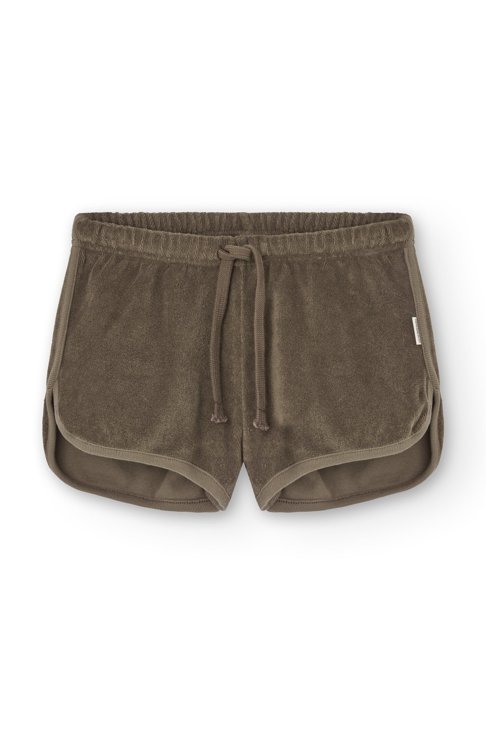 Huali terry shorts in brown