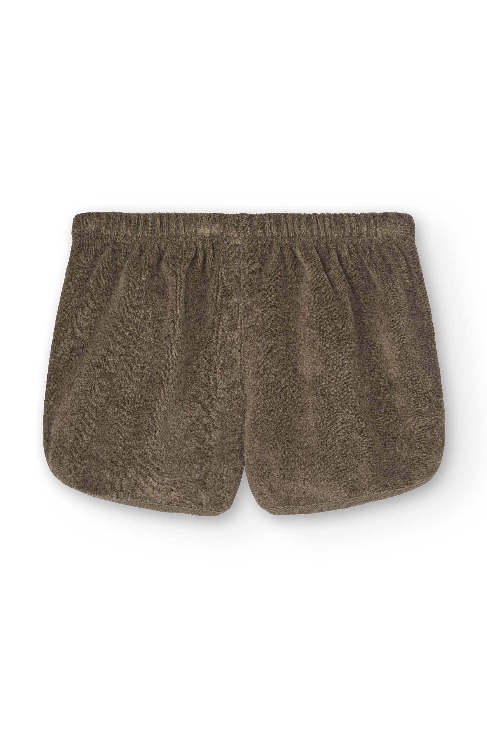 Huali terry shorts in brown - Imagen 2
